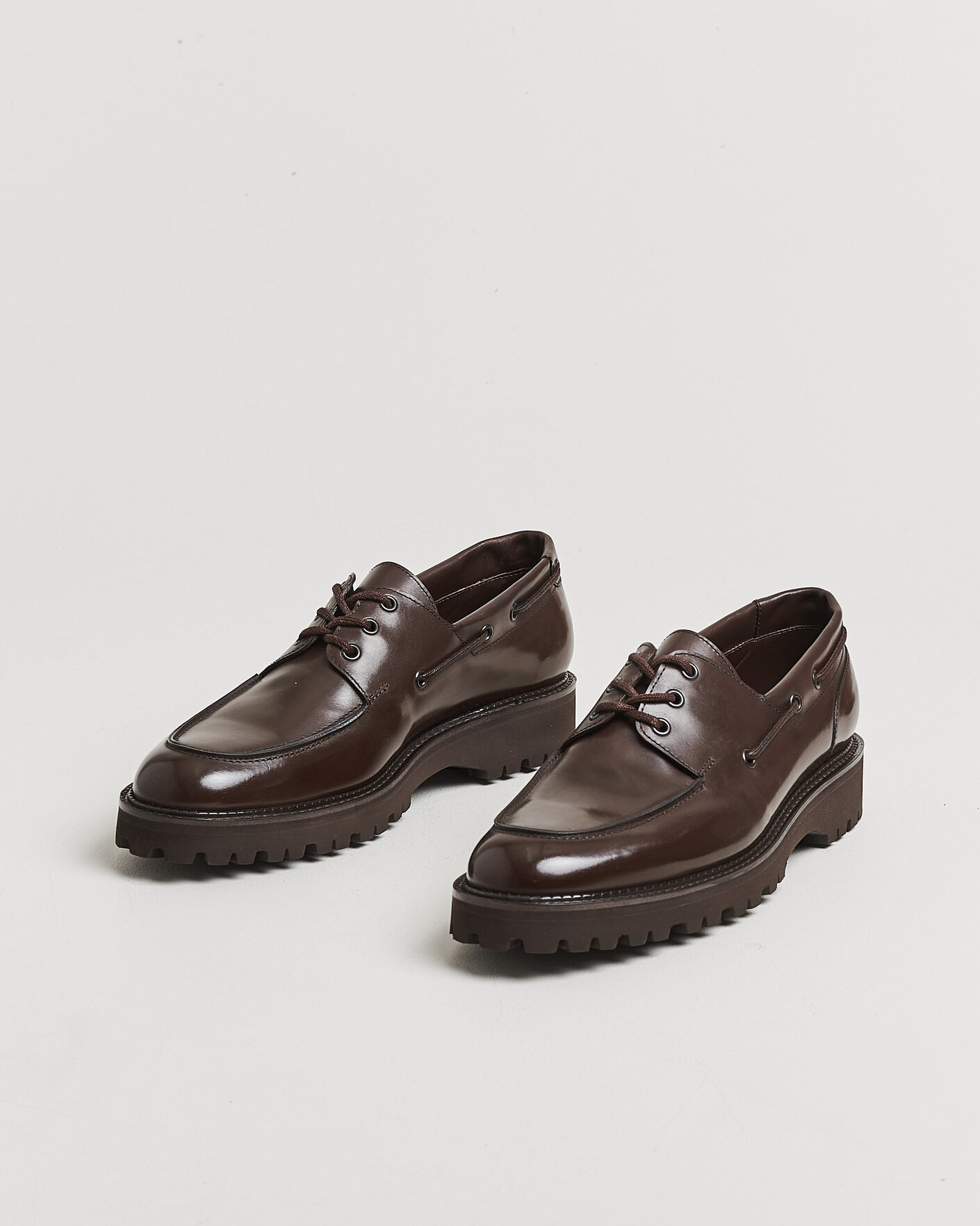 Uomini | Scarpe derby | John Lobb | Tide Moc Toe Derby Dark Brown Calf