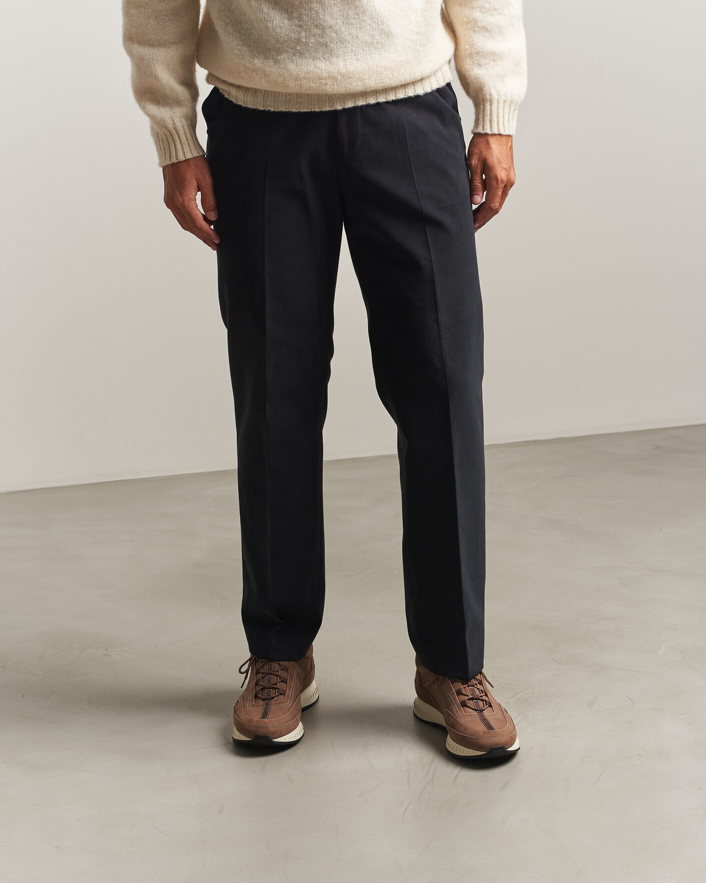 Uomini | Sneakers | John Lobb | Stream Running Sneakers Moka Nubuck