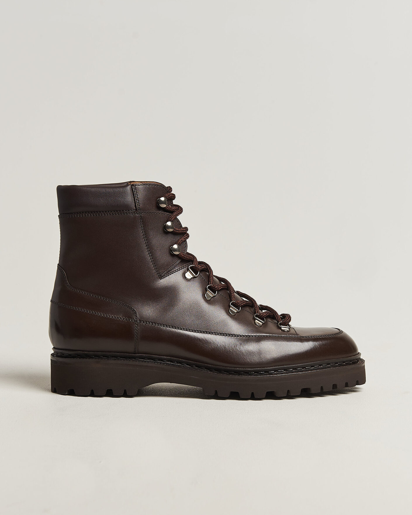 Uomini | Stivali | John Lobb | Sommet Lace Up Boots Dark Brown Calf