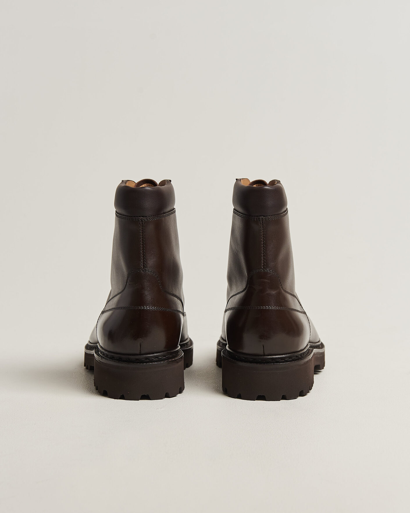 Uomini | Stivali | John Lobb | Sommet Lace Up Boots Dark Brown Calf
