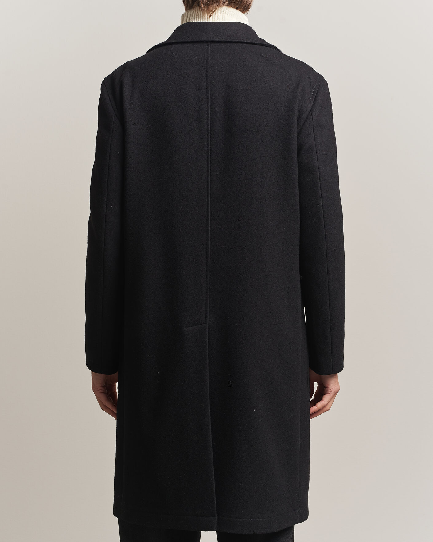 Uomini | Giacche | L.B.M. 1911 | Double Breasted Wool/Cashmere Coat Black