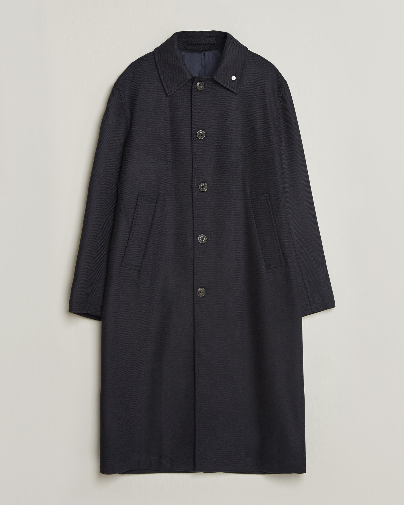 Uomini | Giacche | L.B.M. 1911 | Wool/Cashmere Raglan Coat Navy