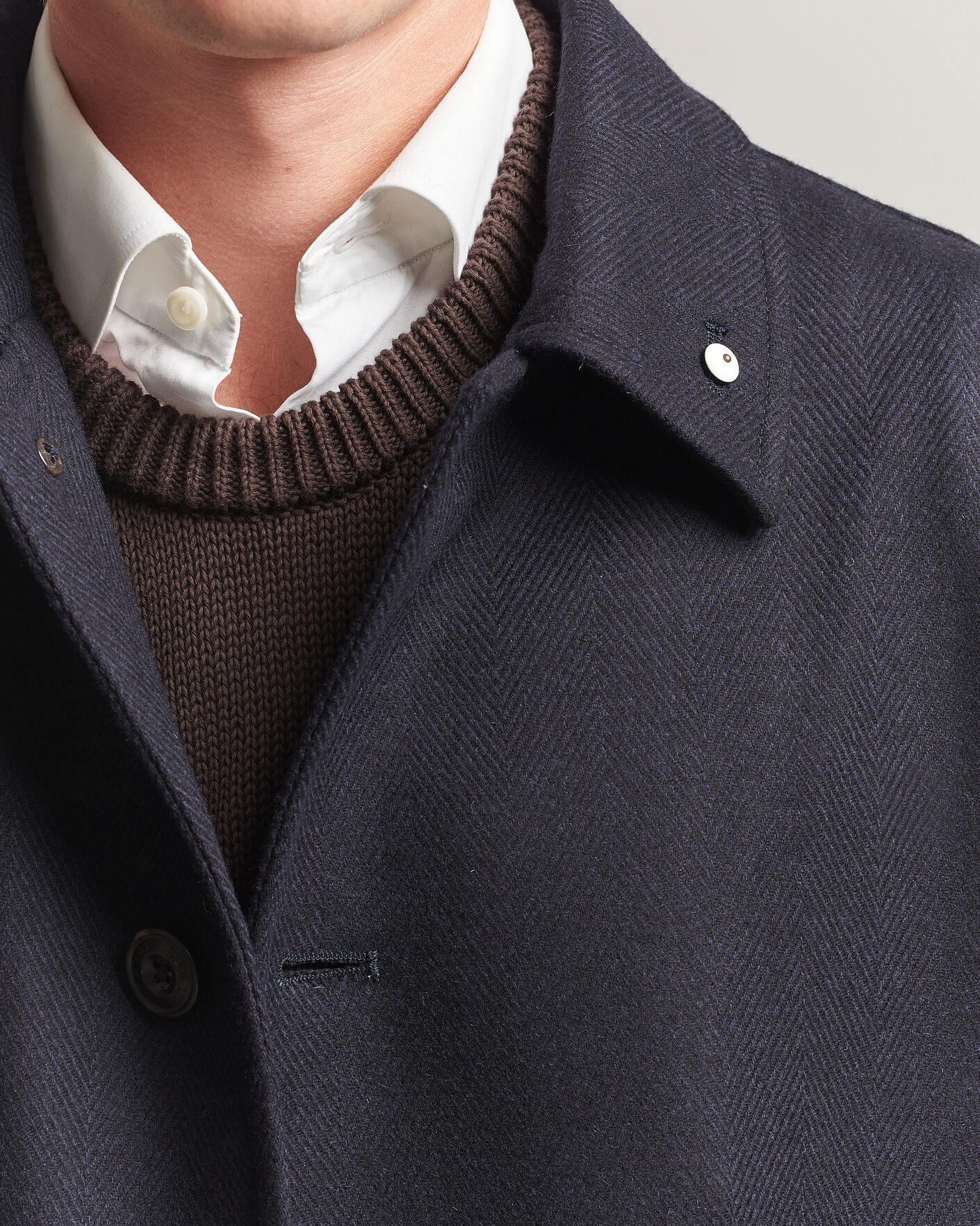 Uomini | Giacche | L.B.M. 1911 | Wool/Cashmere Raglan Coat Navy