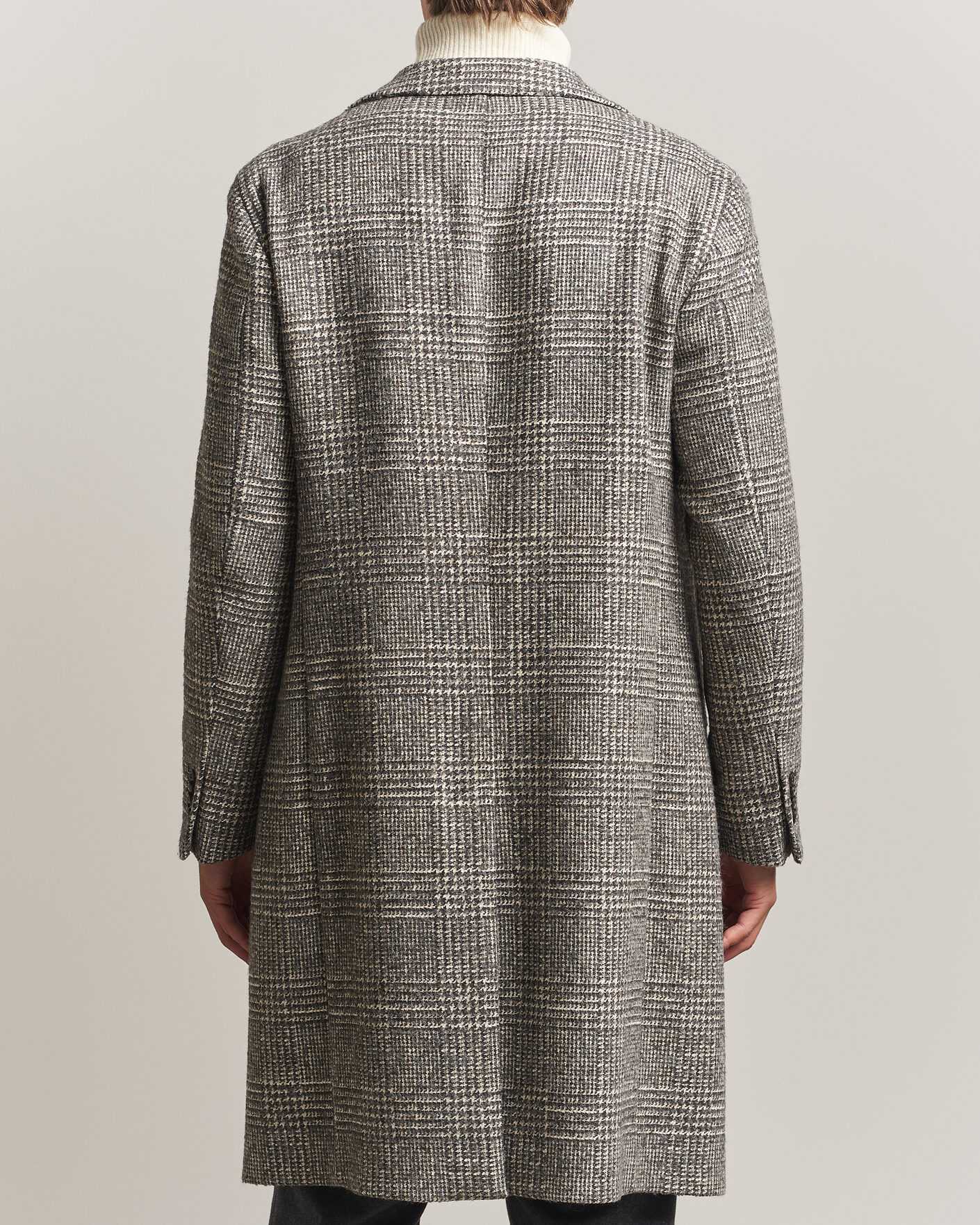 Uomini | Giacche | L.B.M. 1911 | Checked Wool Coat Grey