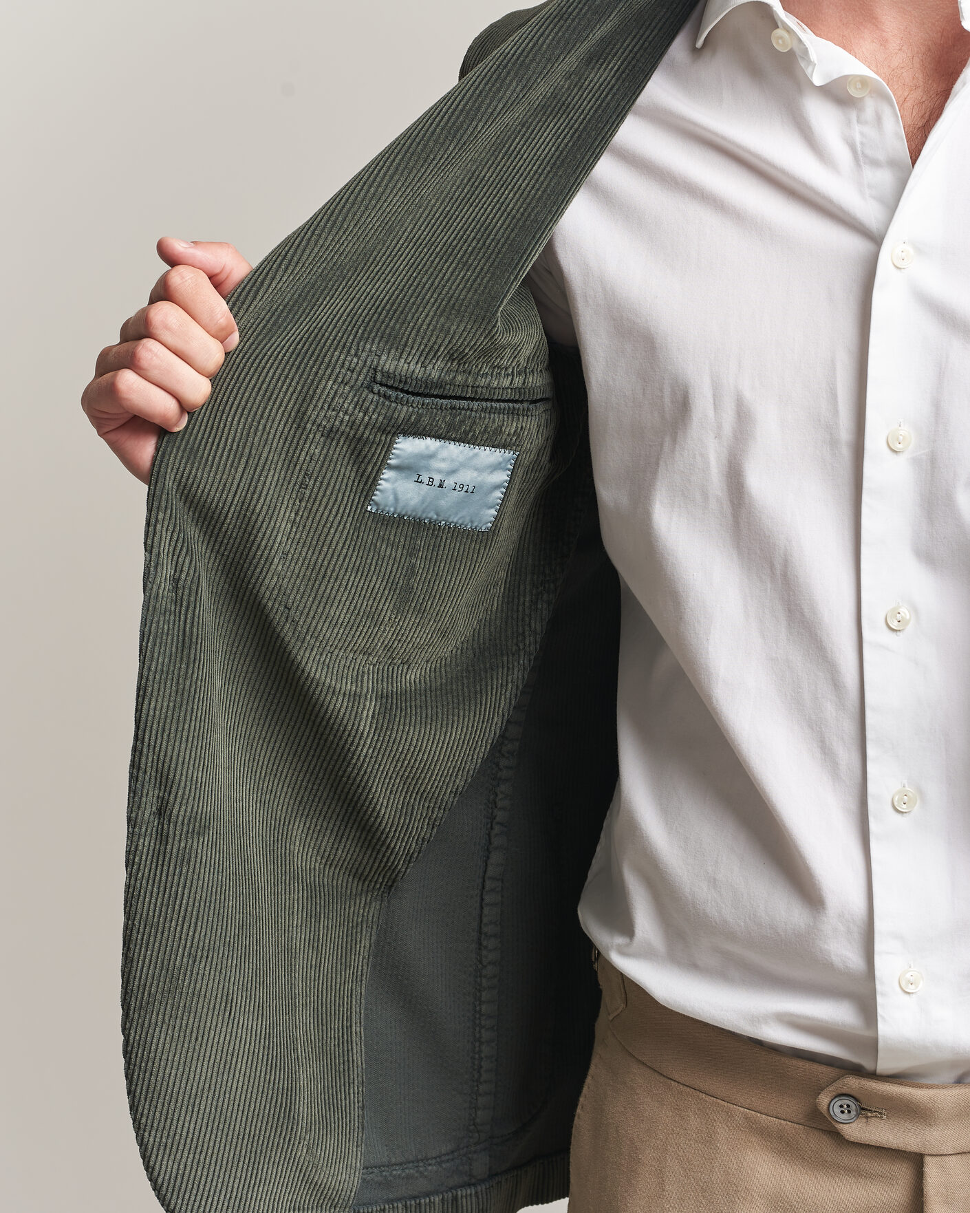 Uomini | Blazers | L.B.M. 1911 | Jack Corduroy Blazer Soft Green