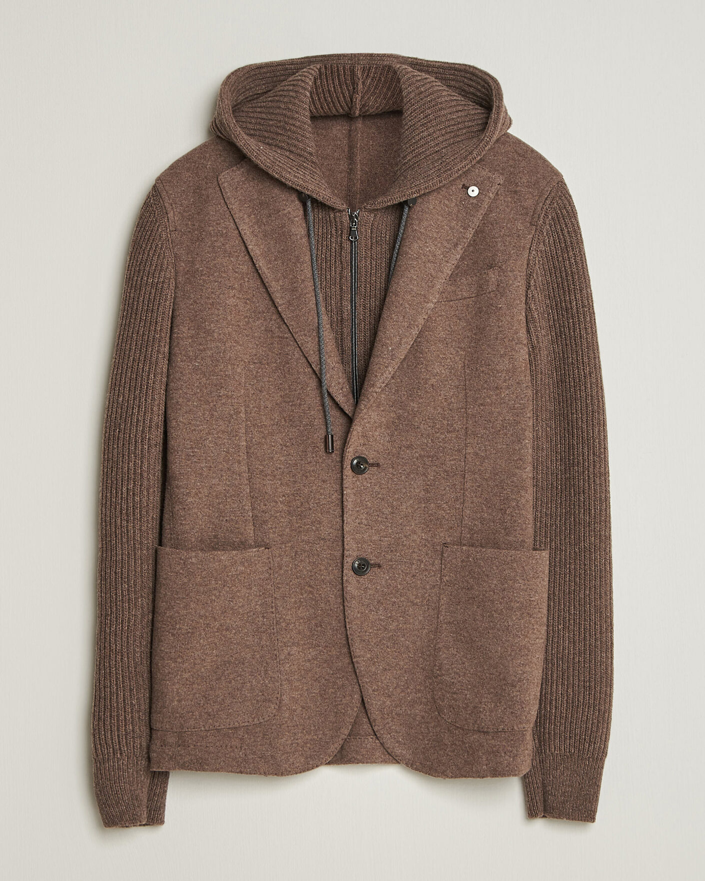 Uomini | Blazers | L.B.M. 1911 | Ivan Hybrid Wool Blazer Brown