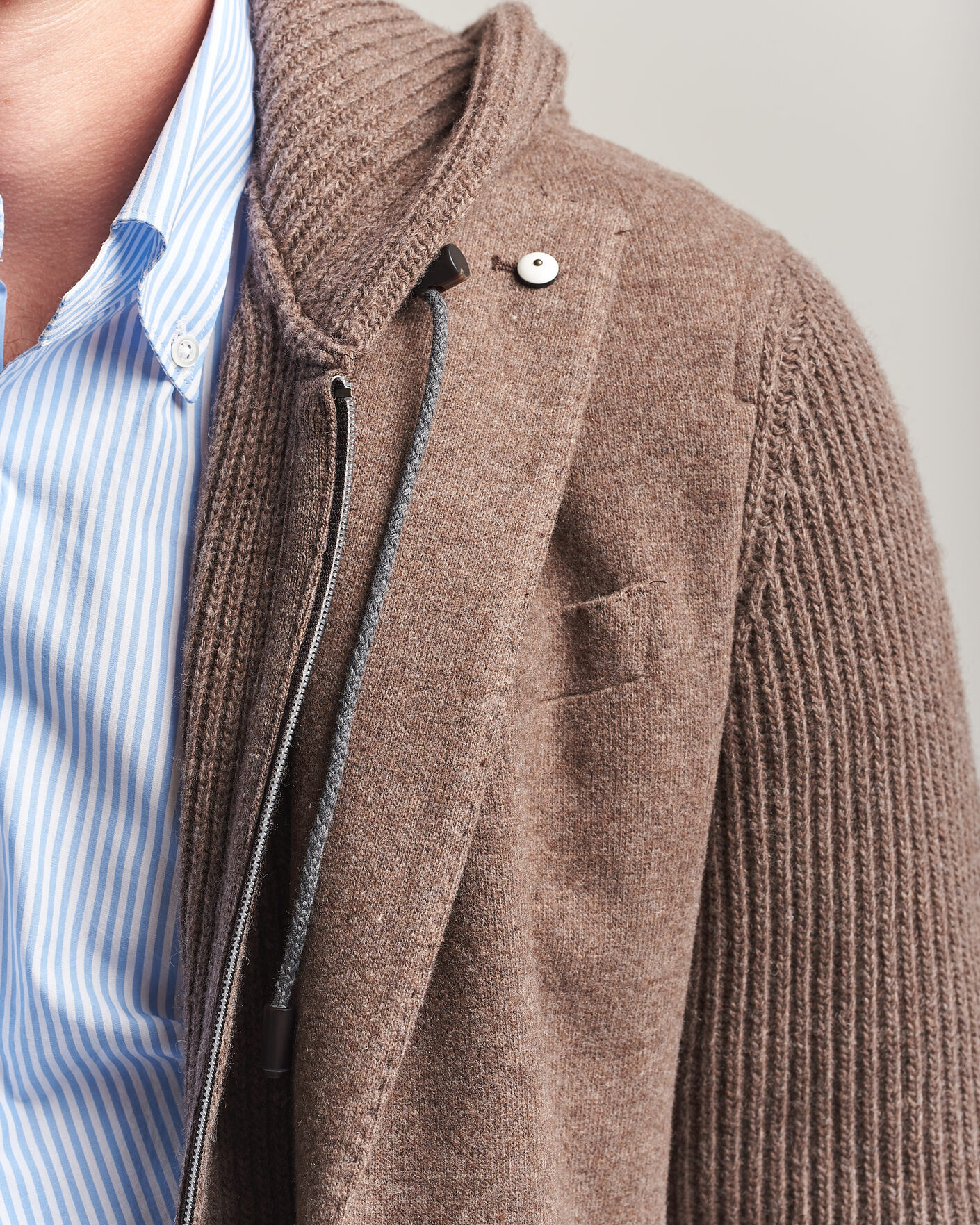 Uomini | Blazers | L.B.M. 1911 | Ivan Hybrid Wool Blazer Brown