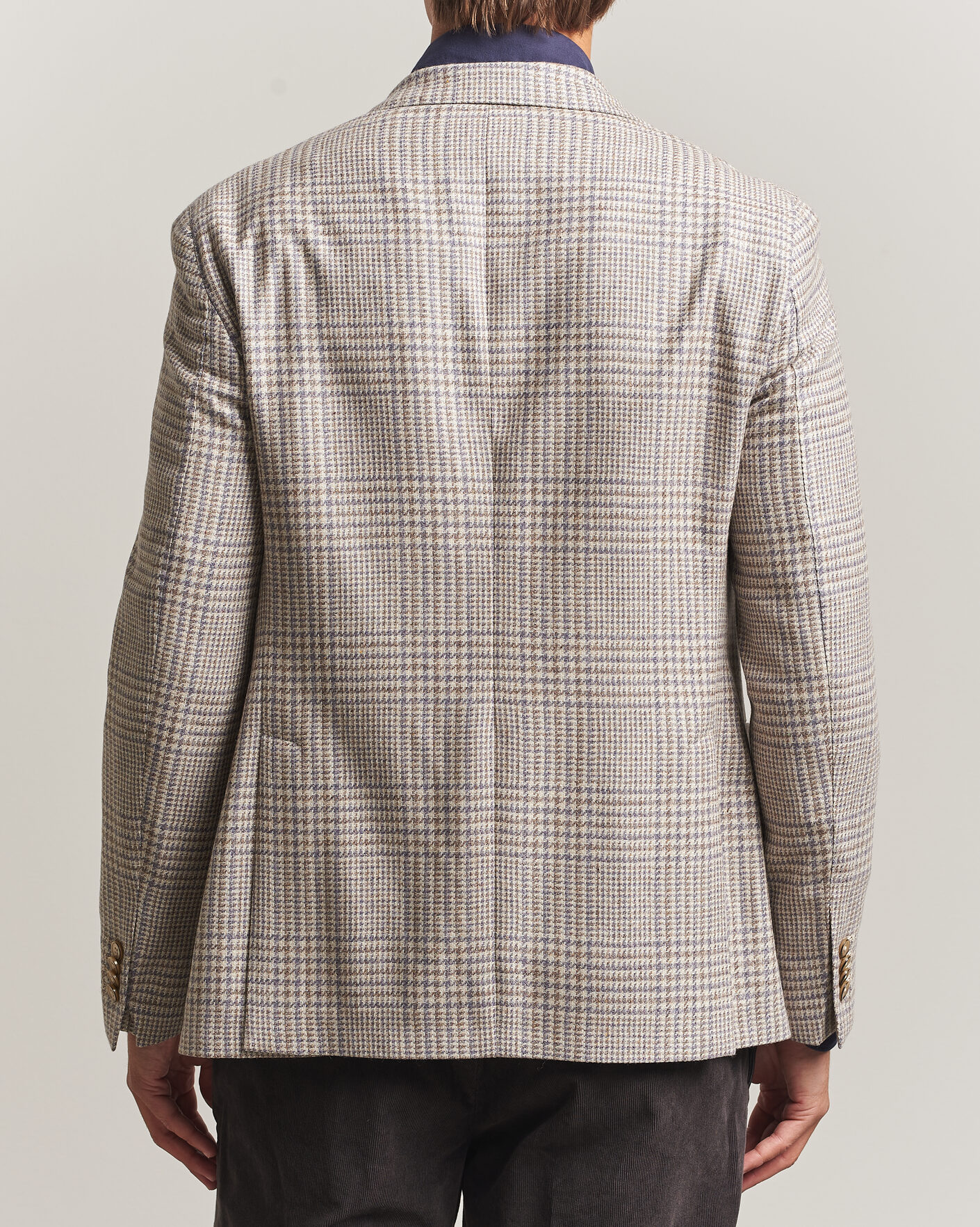 Uomini | Blazers | L.B.M. 1911 | Jack Regular Check Wool/Cashmere/Silk Blazer Brown