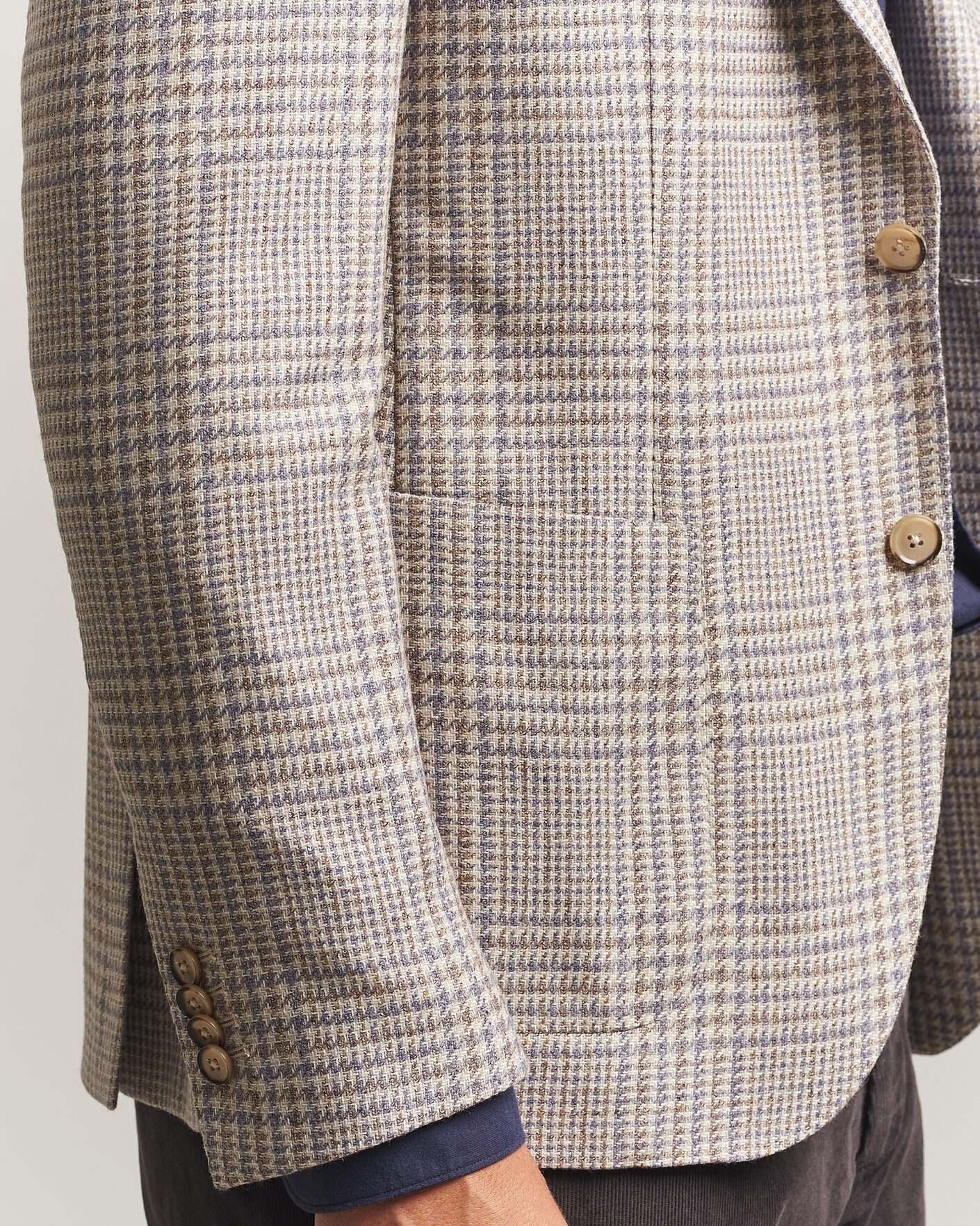 Uomini | Blazers | L.B.M. 1911 | Jack Regular Check Wool/Cashmere/Silk Blazer Brown