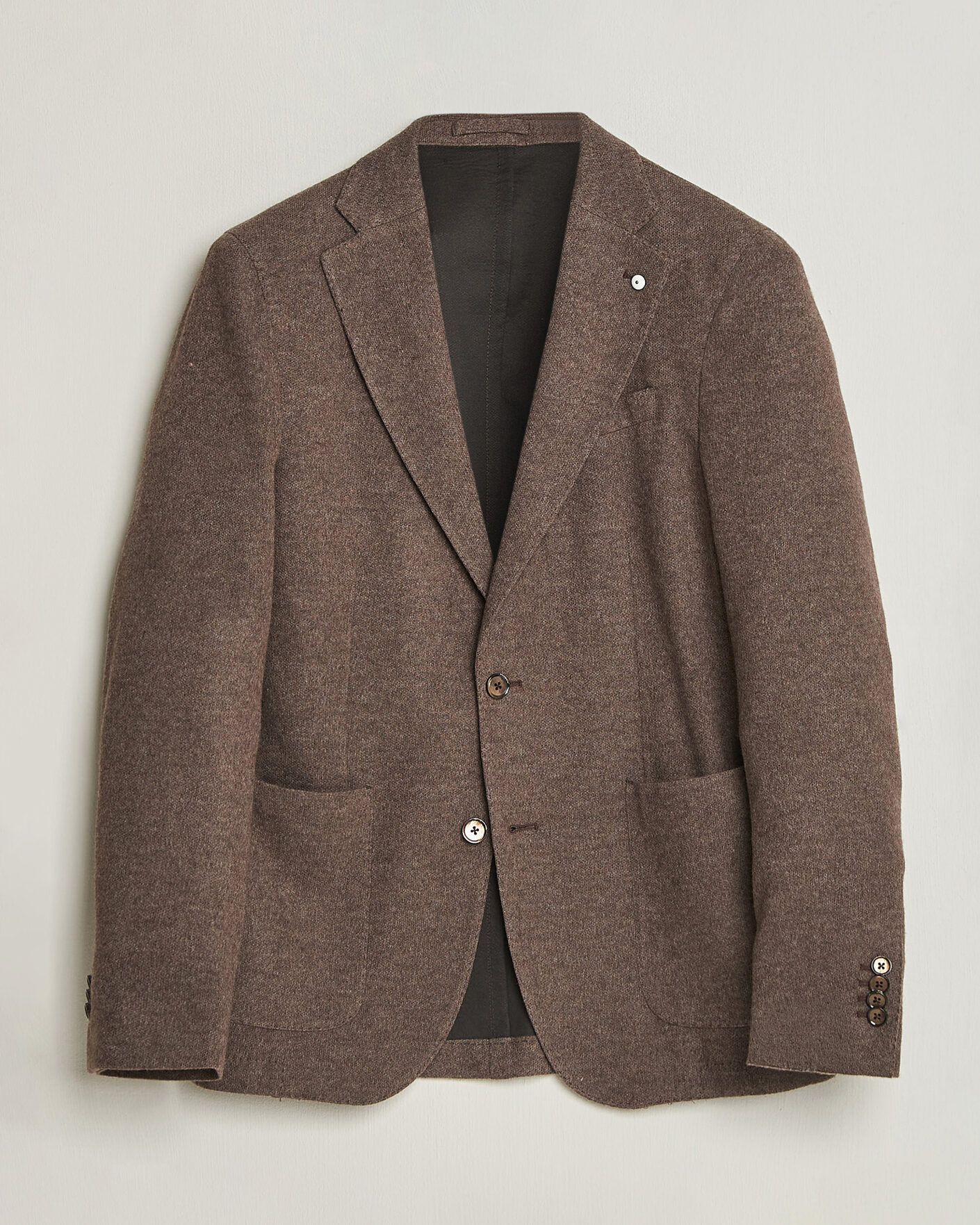 Uomini | Blazers | L.B.M. 1911 | Jack Knitted Cashmere Mix Blazer Brown