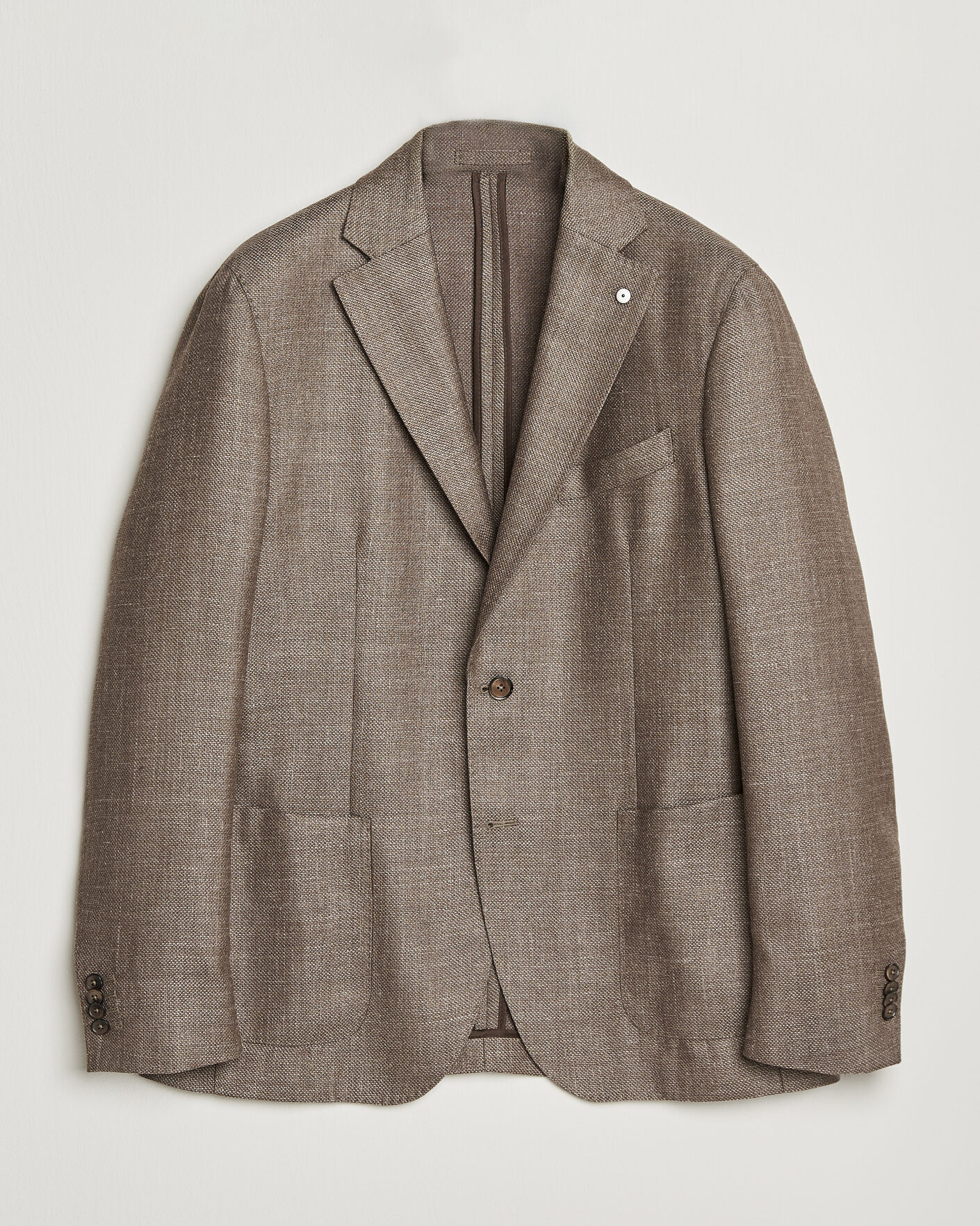 Uomini | Blazers | L.B.M. 1911 | Jack Wool/Silk Hopsack Blazer Brown