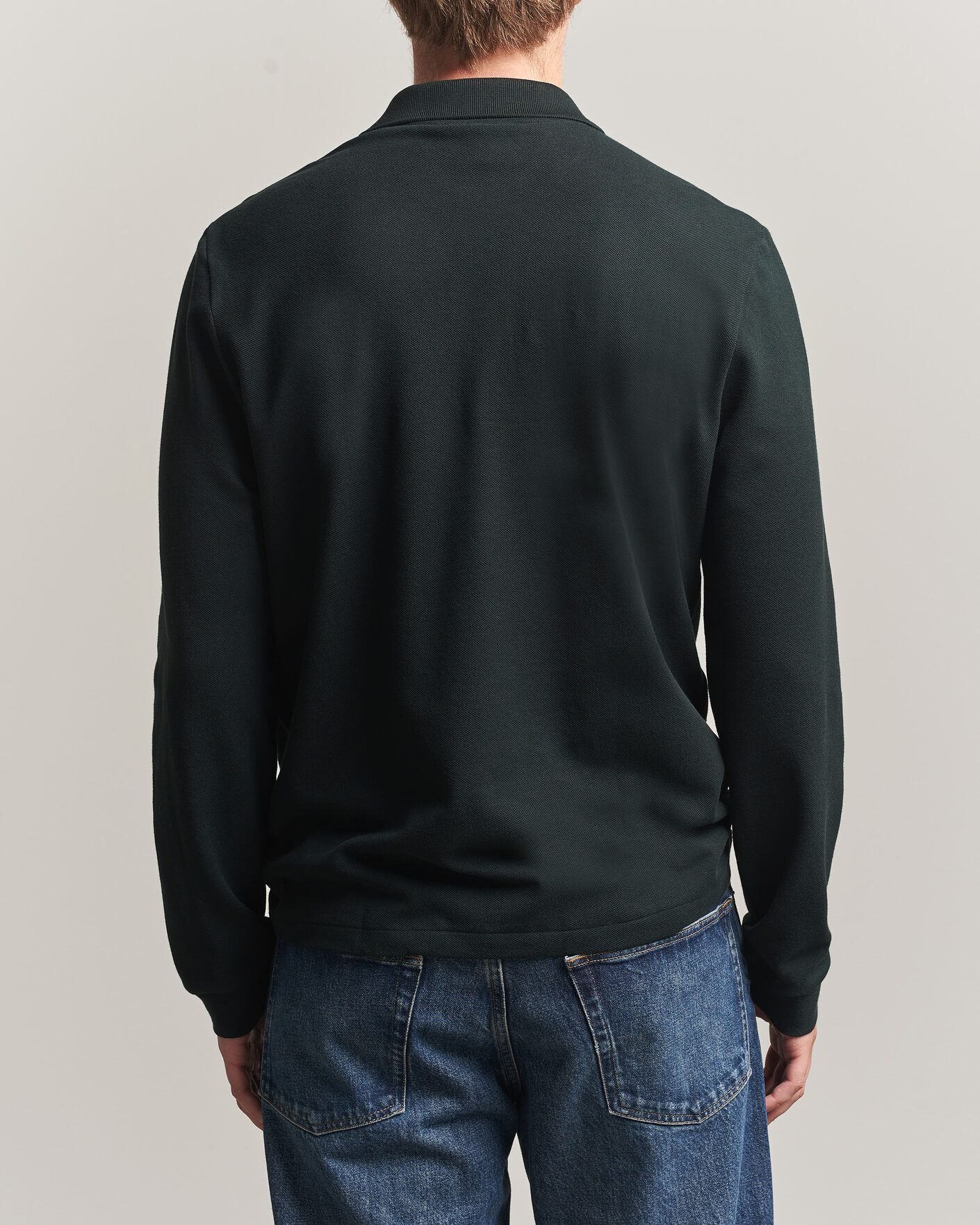 Uomini | Polo | Lacoste | Original Long Sleeve Polo Piké Dark Varech