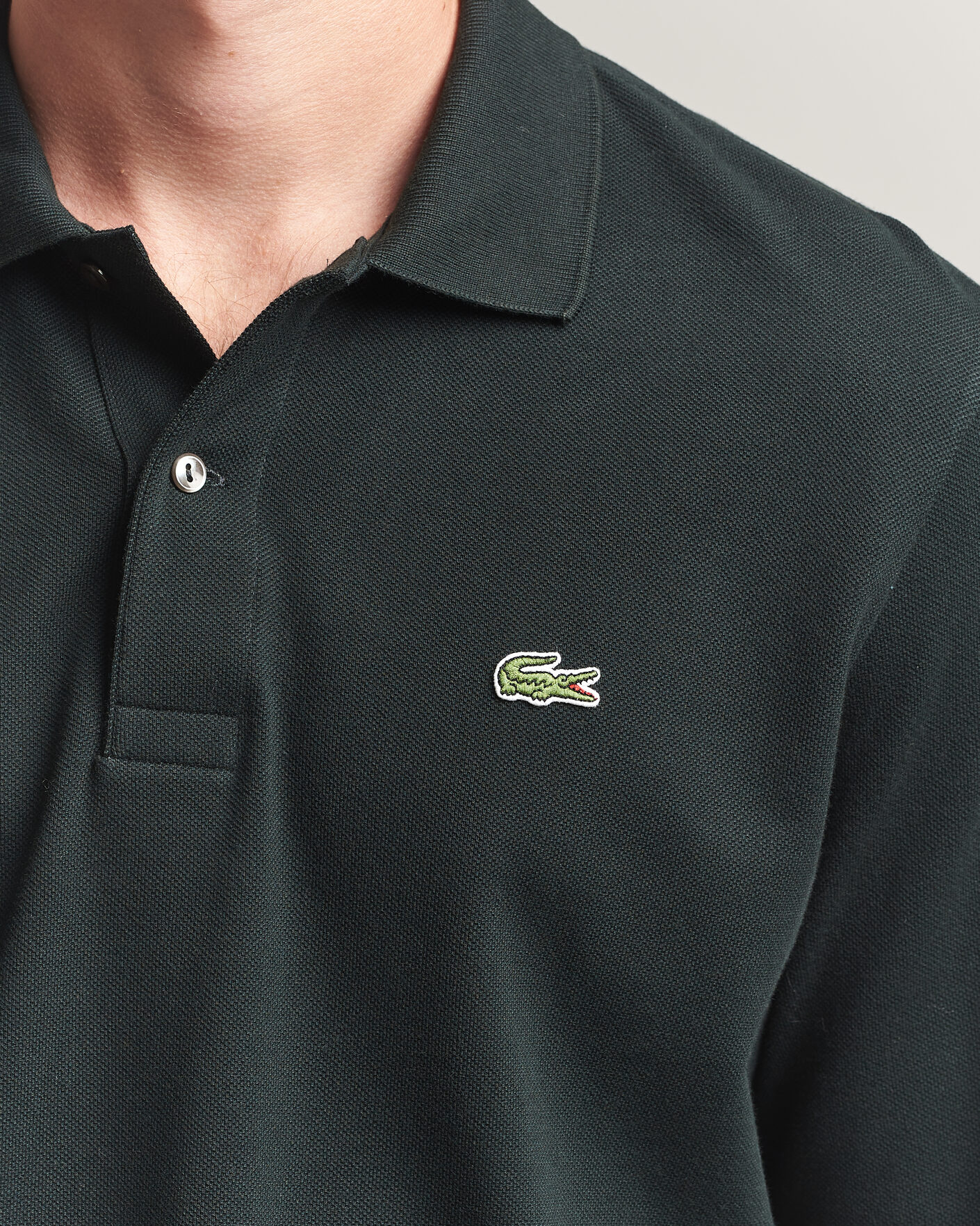 Uomini | Polo | Lacoste | Original Long Sleeve Polo Piké Dark Varech
