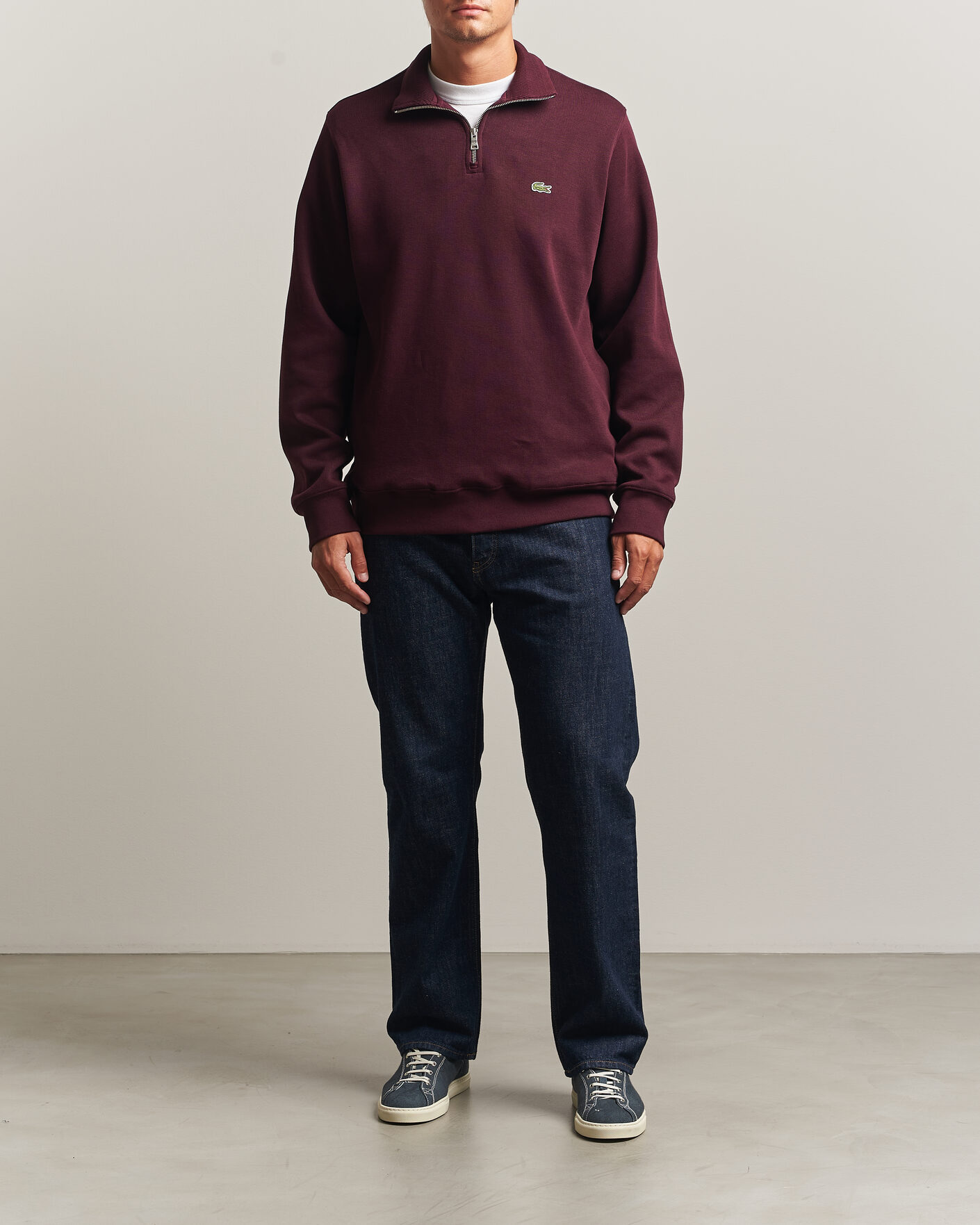Uomini | Maglieria | Lacoste | Rib Interlock Half Zip Oxalis