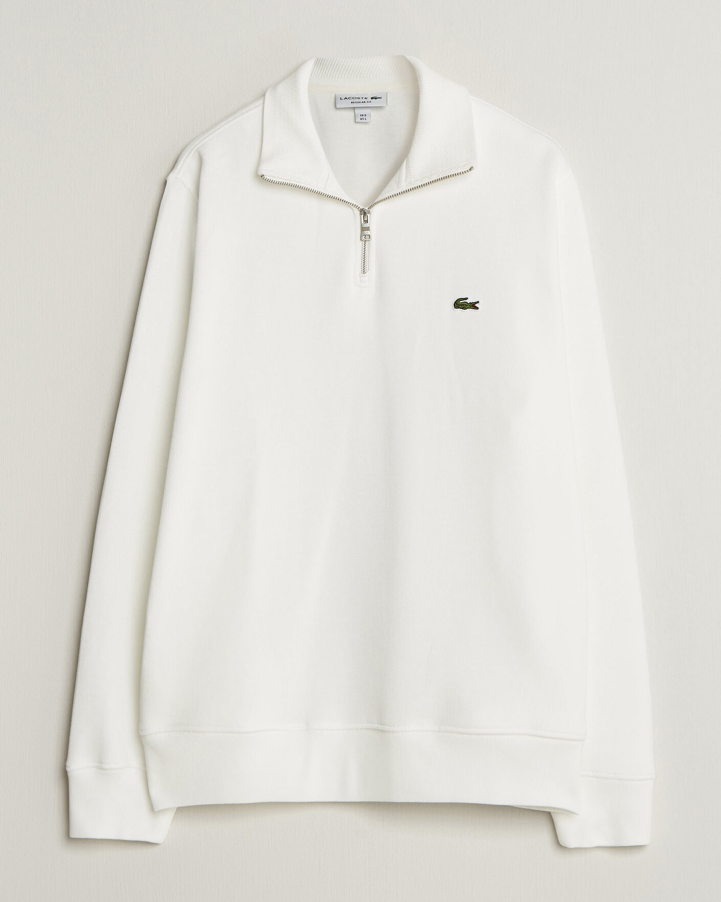 Uomini | Maglieria | Lacoste | Rib Interlock Half Zip Flour