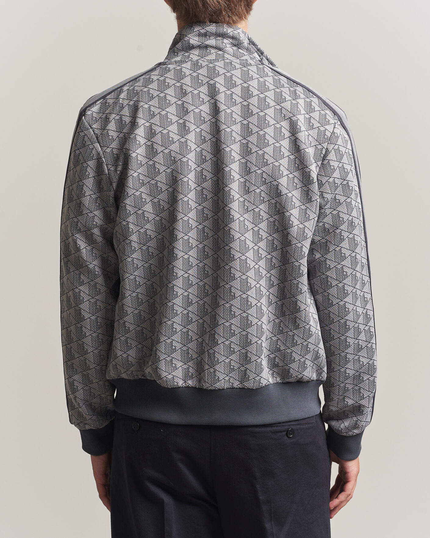 Uomini | Maglieria | Lacoste | Monogram Track Jacket Calluna/Graphite