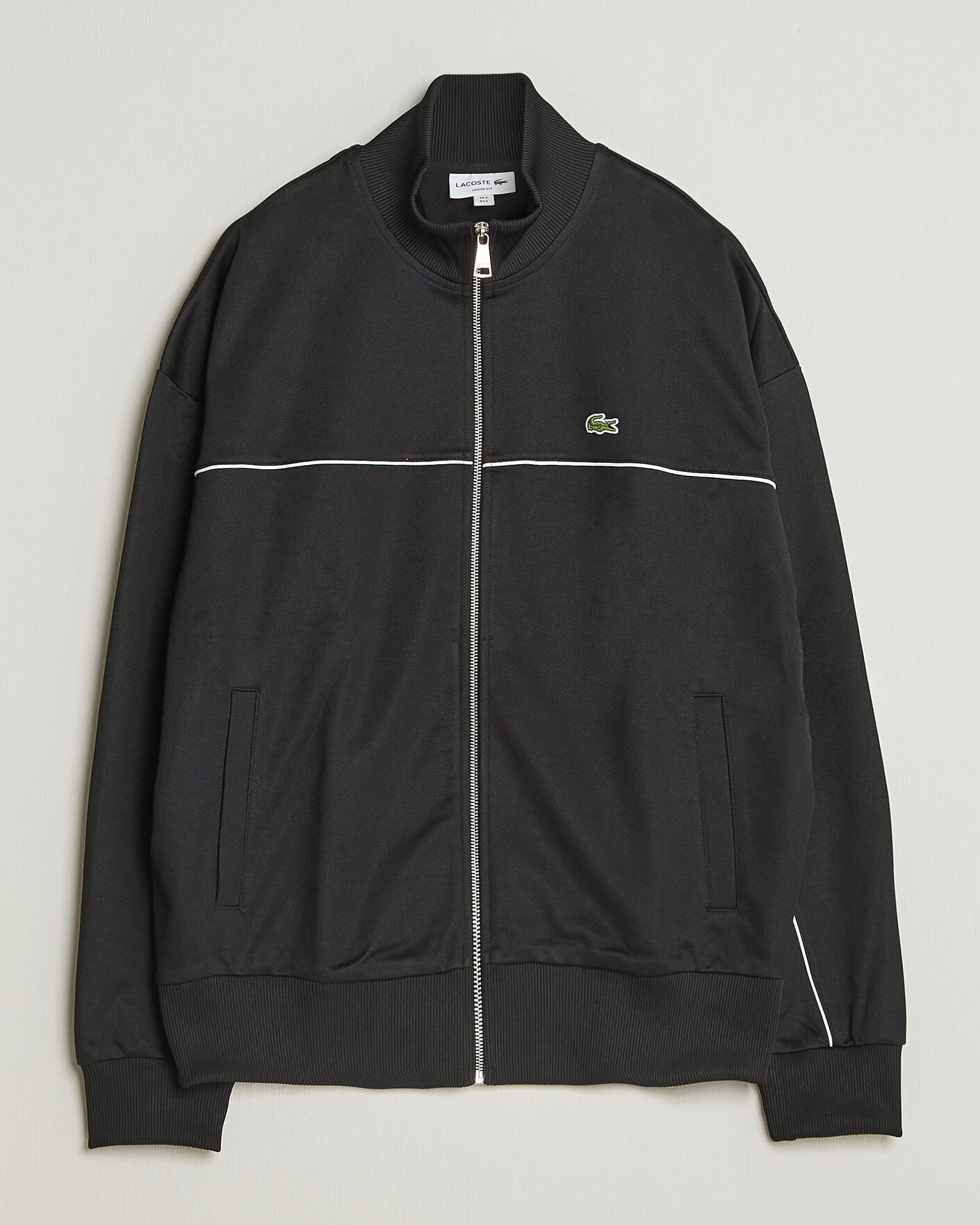 Uomini | Maglieria | Lacoste | Piqué Track Jacket Black
