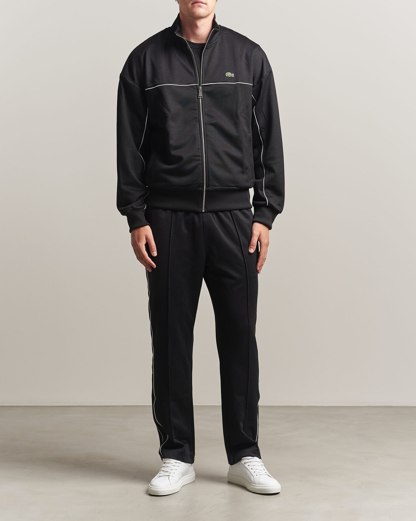 Uomini | Pantaloni | Lacoste | Piqué Track Pants Black