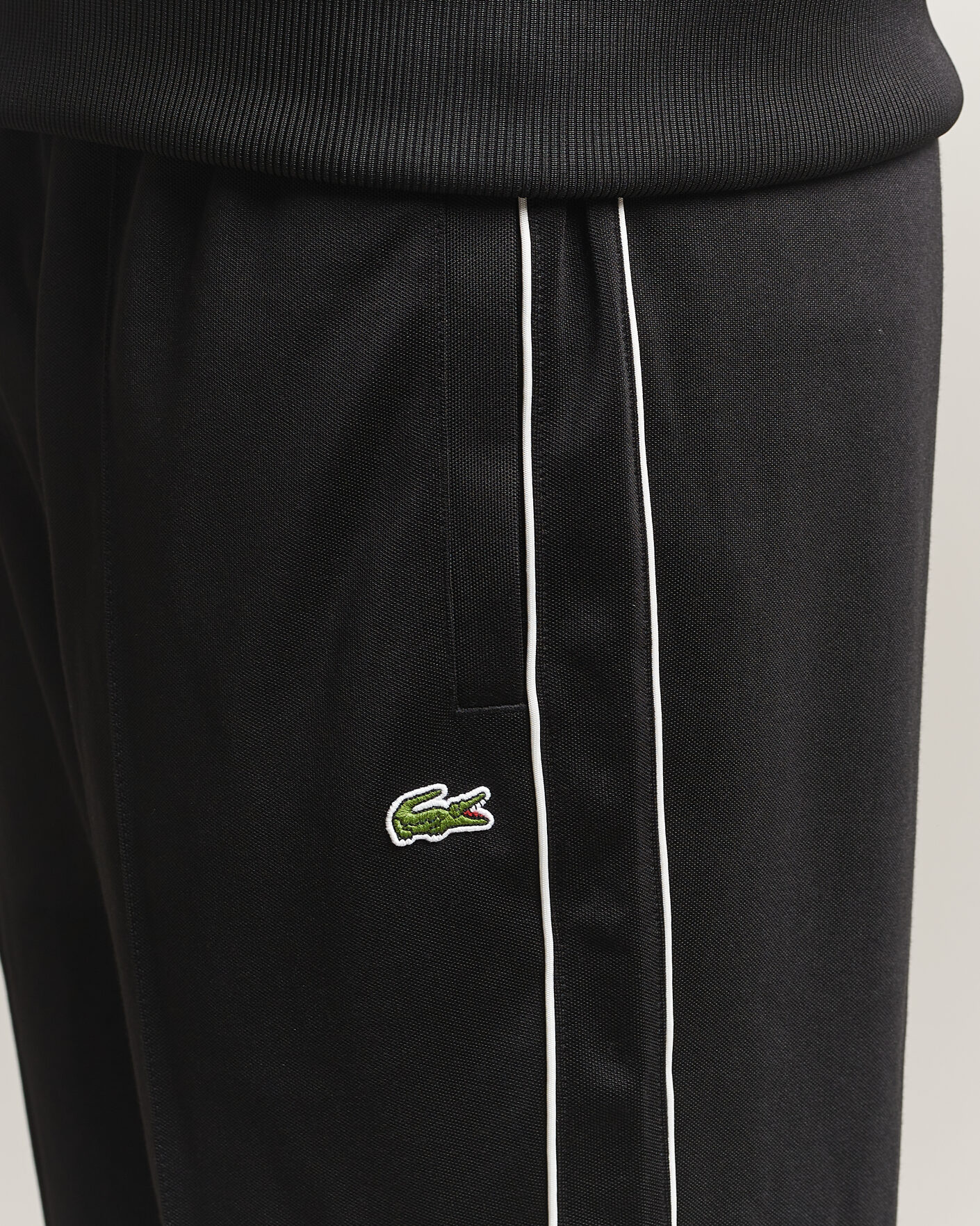 Uomini | Pantaloni | Lacoste | Piqué Track Pants Black