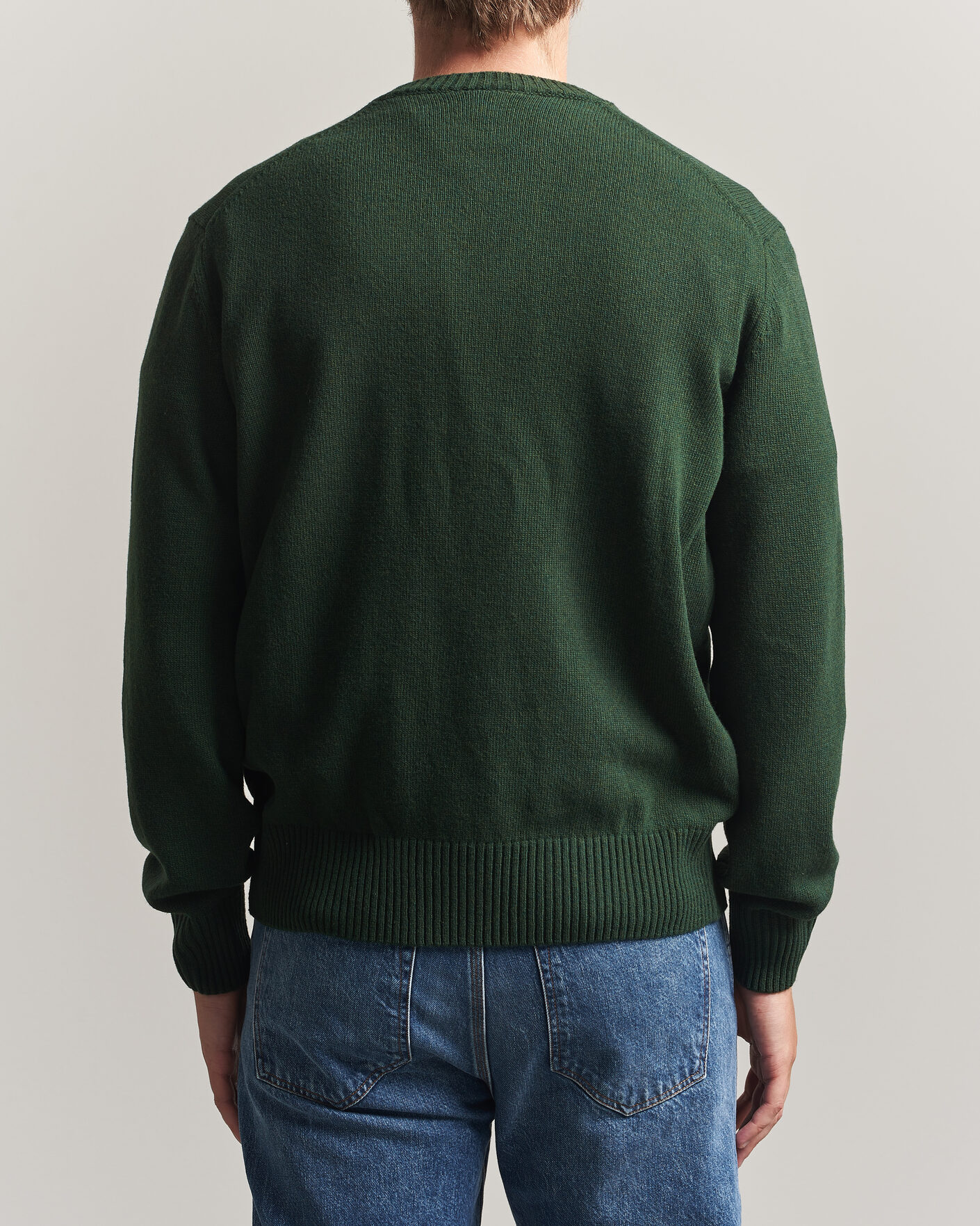 Uomini | Maglieria | Lacoste | Carded Wool Crew Neck Sinople