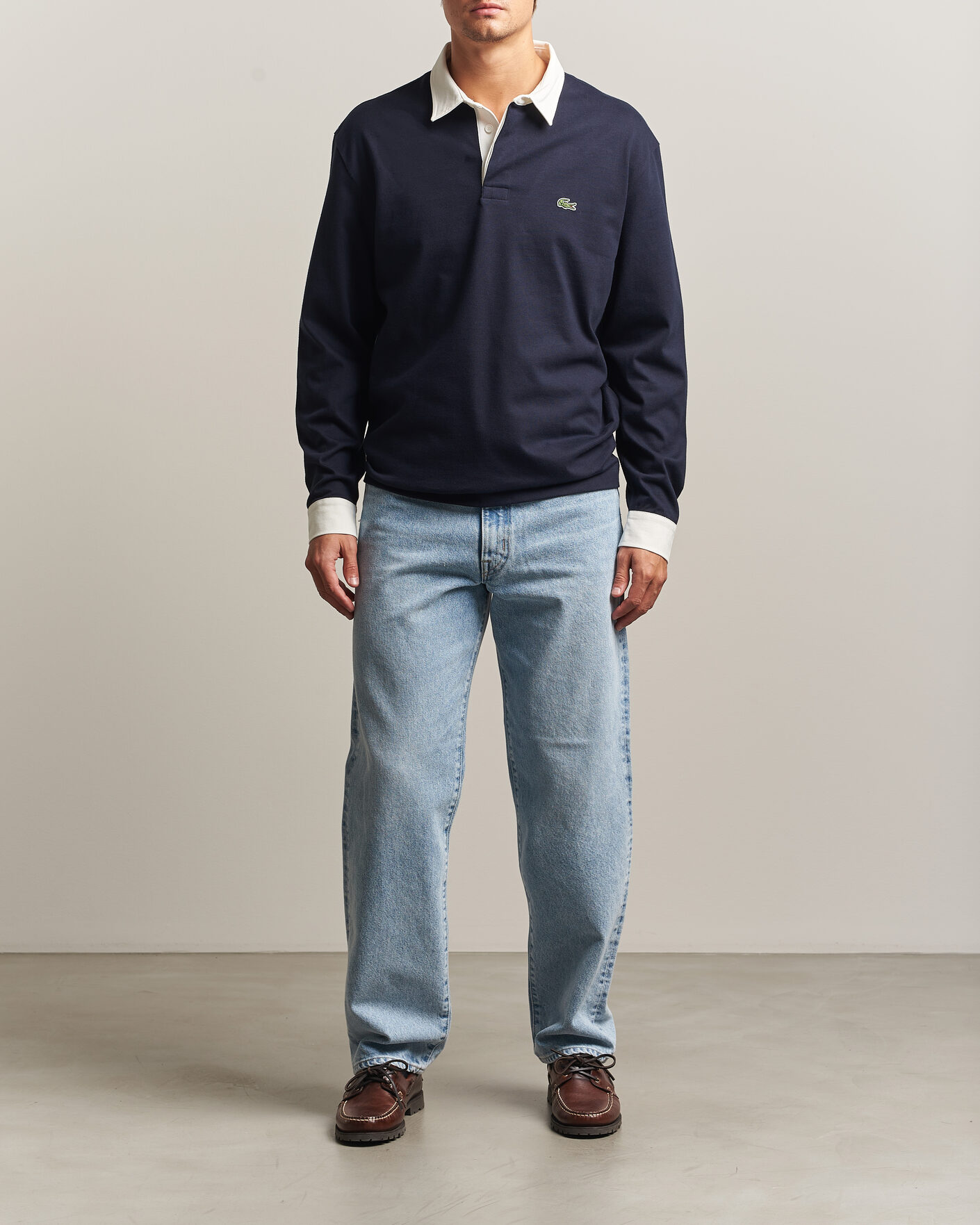 Uomini | Maglieria | Lacoste | Heavy Cotton Rugger Dark Navy