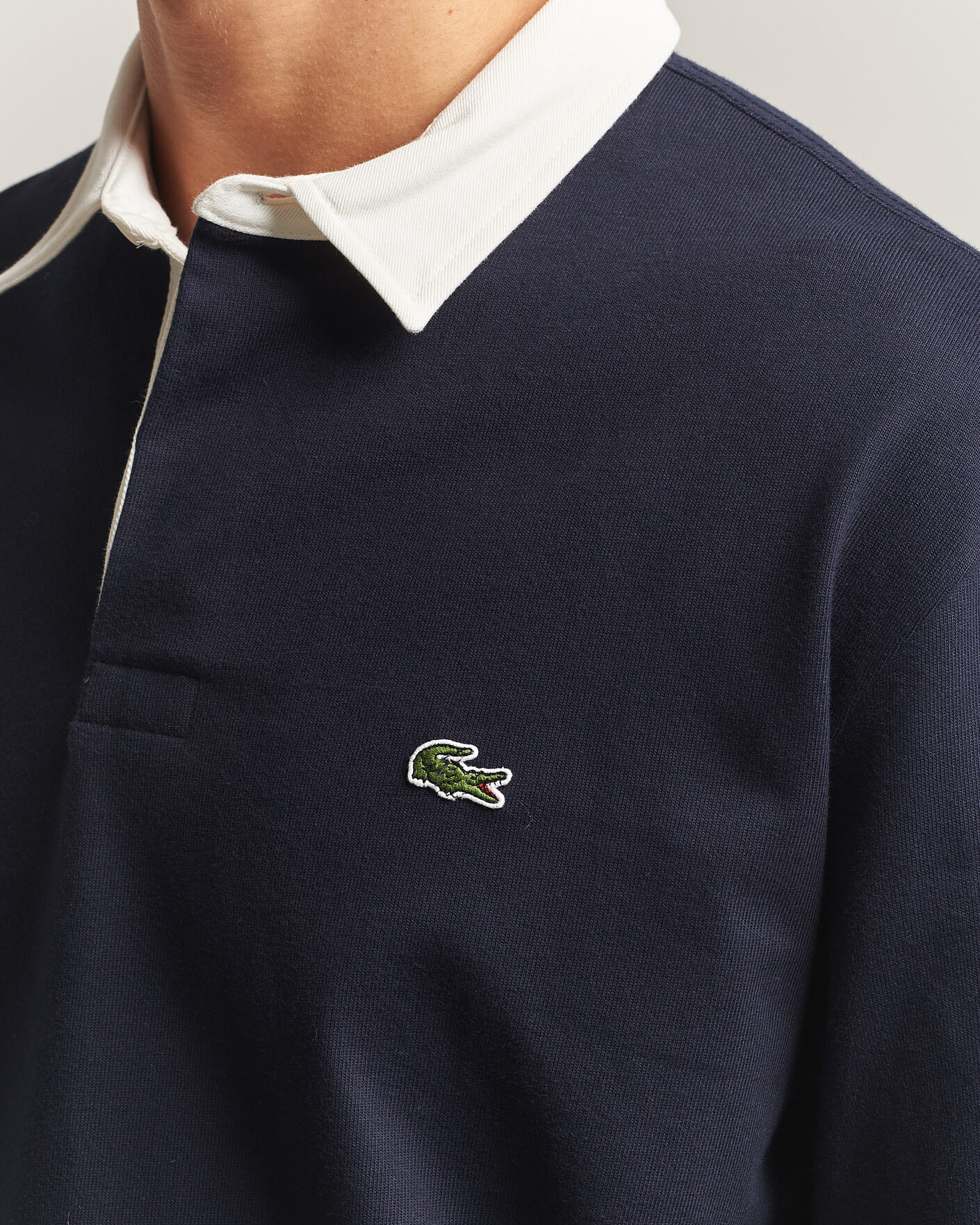 Uomini | Maglieria | Lacoste | Heavy Cotton Rugger Dark Navy