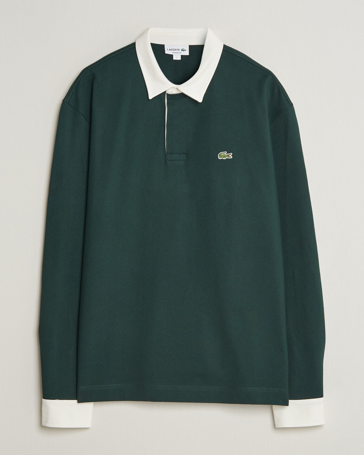 Uomini | Maglieria | Lacoste | Heavy Cotton Rugger Sinople