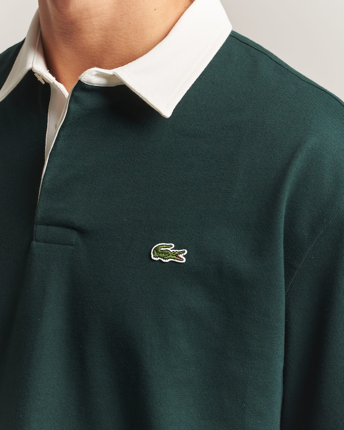 Uomini | Maglieria | Lacoste | Heavy Cotton Rugger Sinople