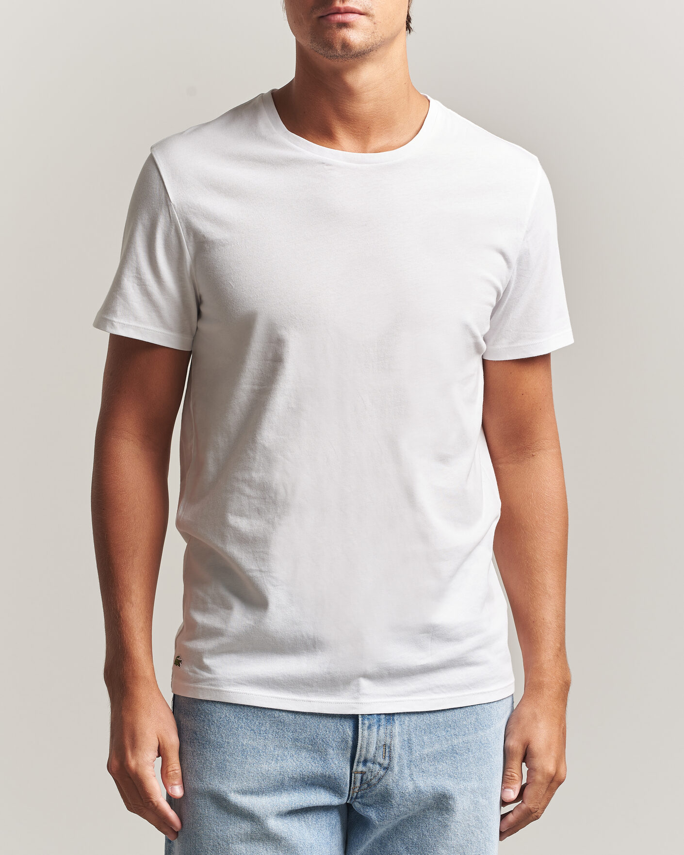 Uomini | T-shirt | Lacoste | 3-Pack Crew Neck T-Shirt White