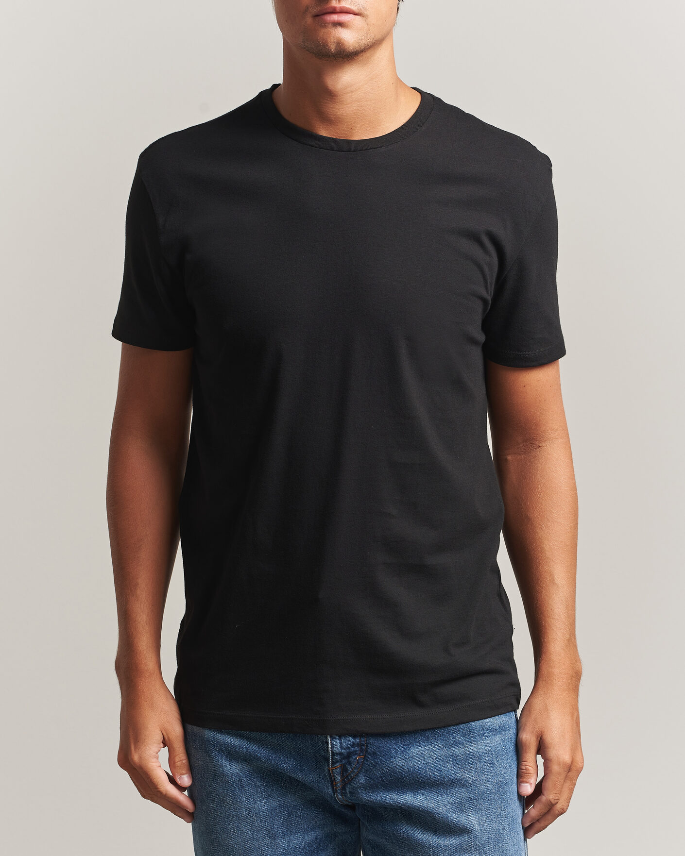 Uomini | T-shirt | Lacoste | 3-Pack Crew Neck T-Shirt Black