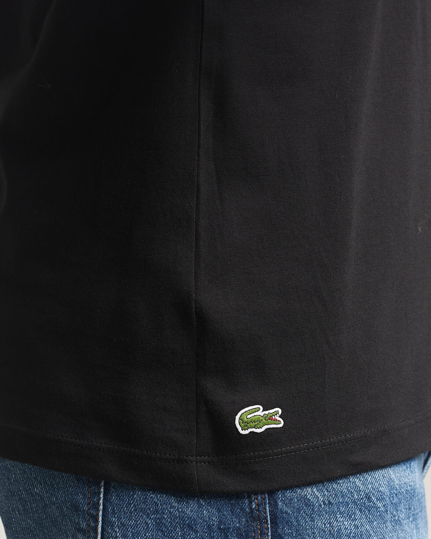 Uomini | T-shirt | Lacoste | 3-Pack Crew Neck T-Shirt Black