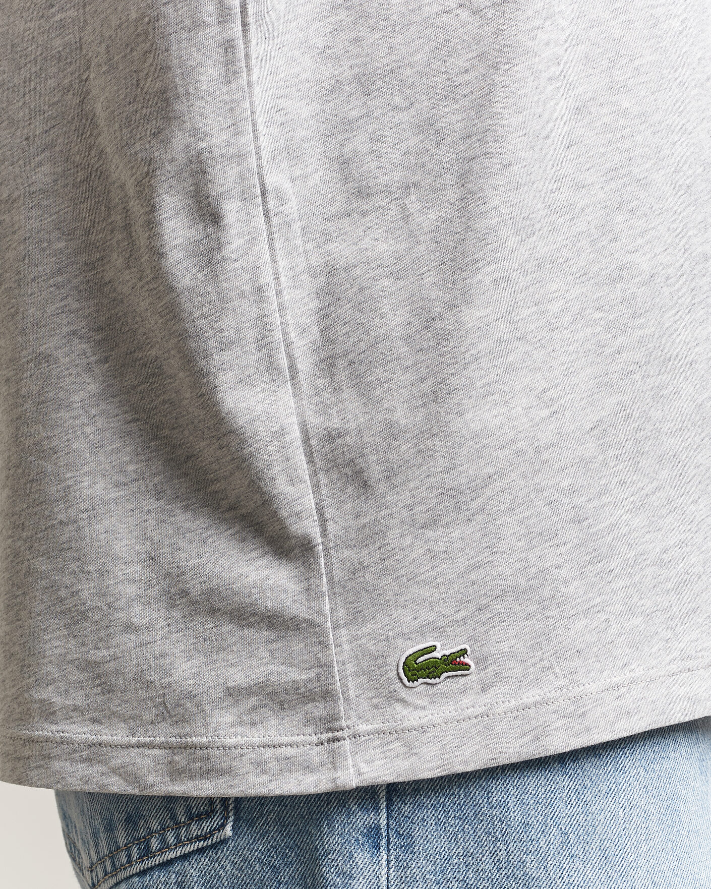 Uomini | T-shirt | Lacoste | 3-Pack Crew Neck T-Shirt White/Grey/Black
