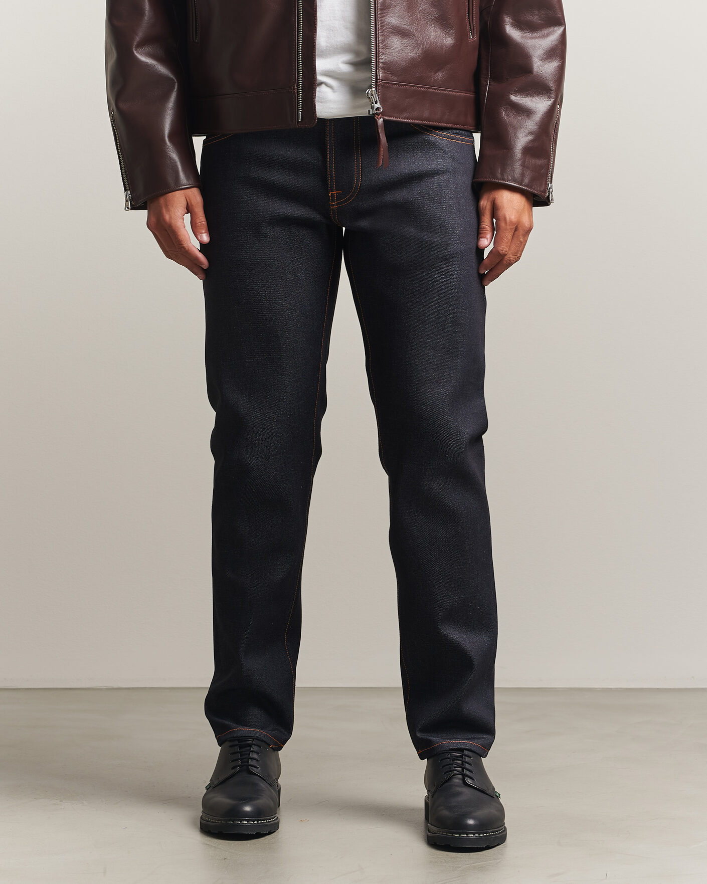 Uomini | Jeans | Nudie Jeans | Solid Ollie Jeans Dry Japan Selvage