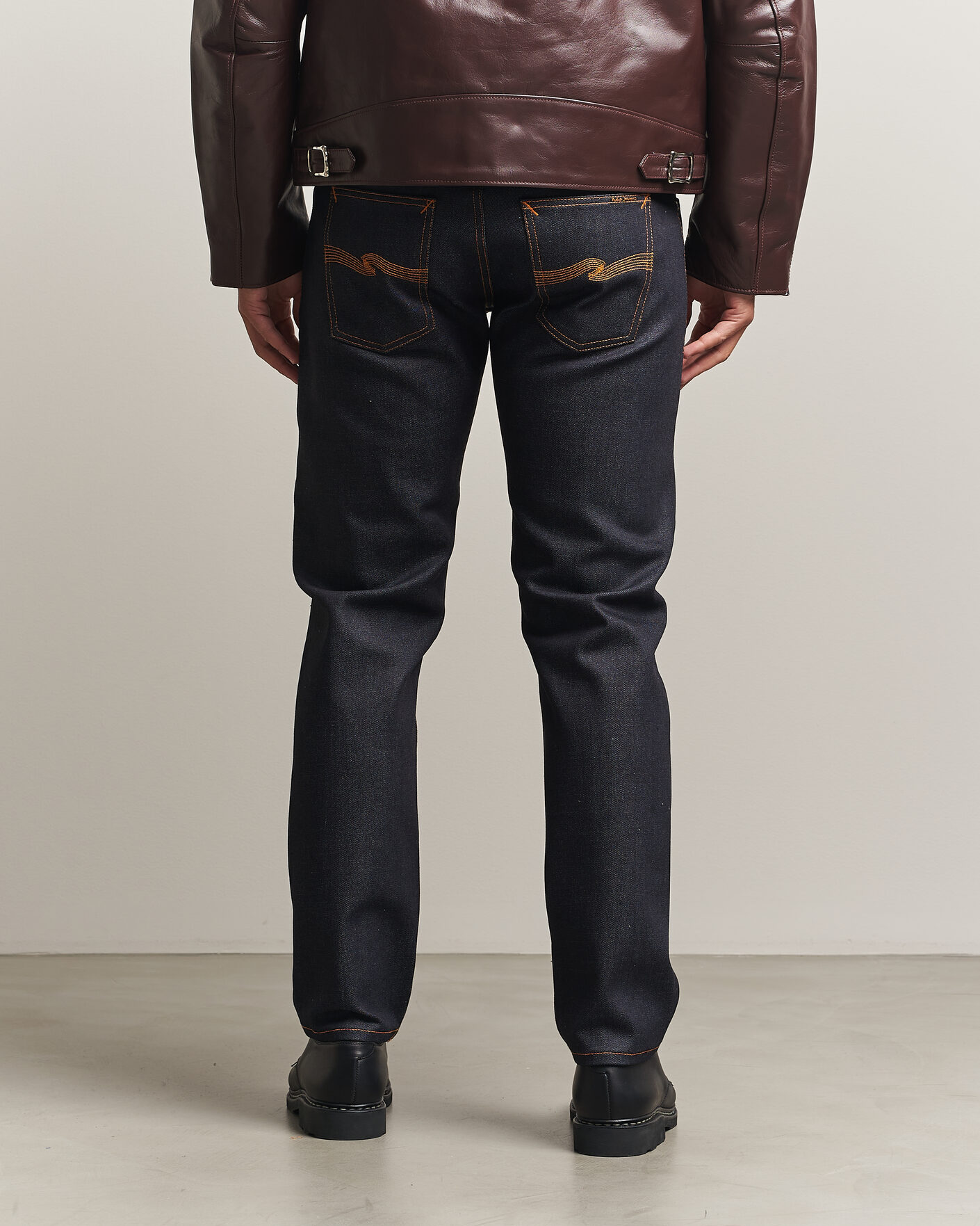 Uomini | Jeans | Nudie Jeans | Solid Ollie Jeans Dry Japan Selvage