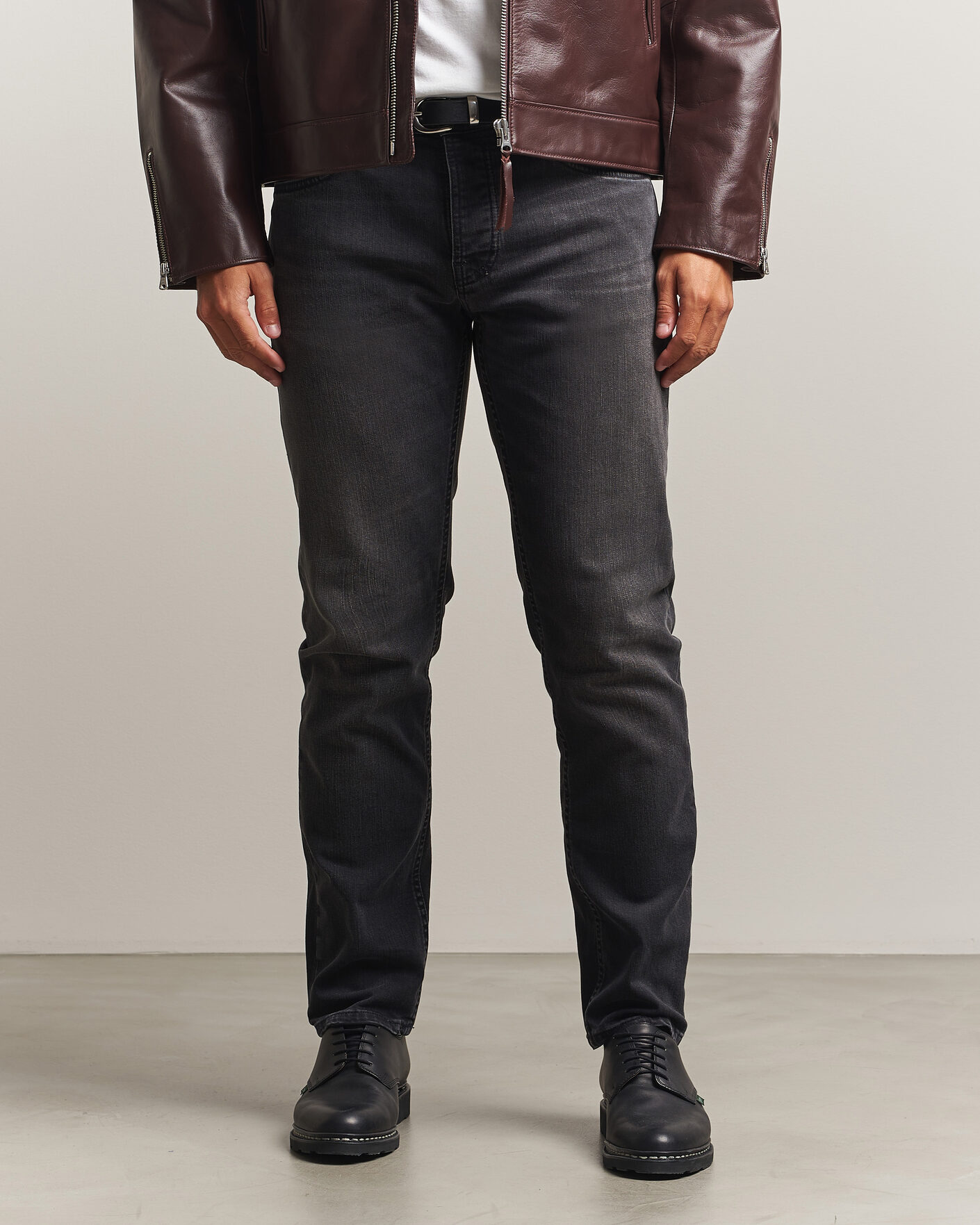 Uomini | Jeans | Nudie Jeans | Solid Ollie Jeans Black Mist