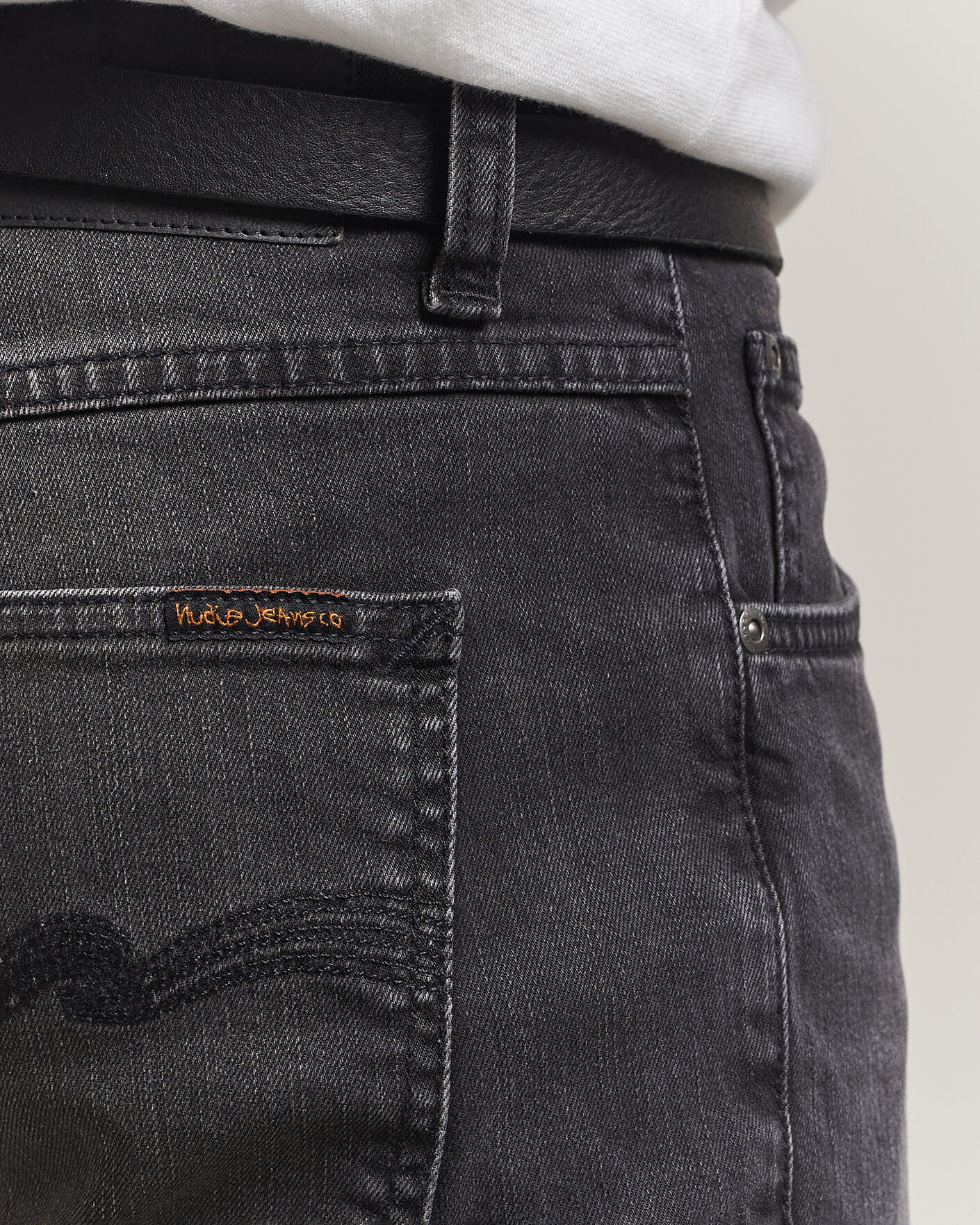 Uomini | Jeans | Nudie Jeans | Solid Ollie Jeans Black Mist