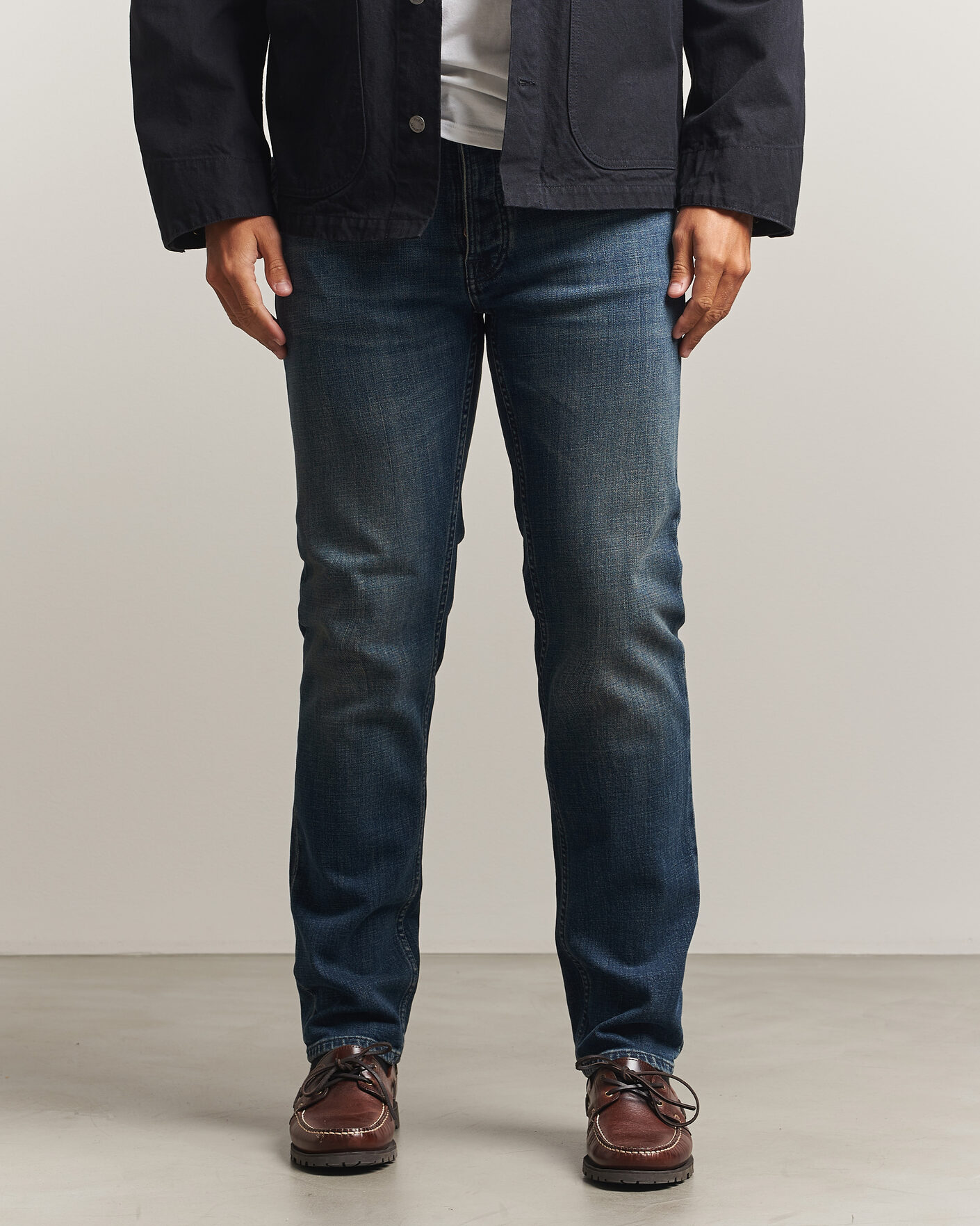 Uomini | Jeans | Nudie Jeans | Solid Ollie Jeans Epic Ink