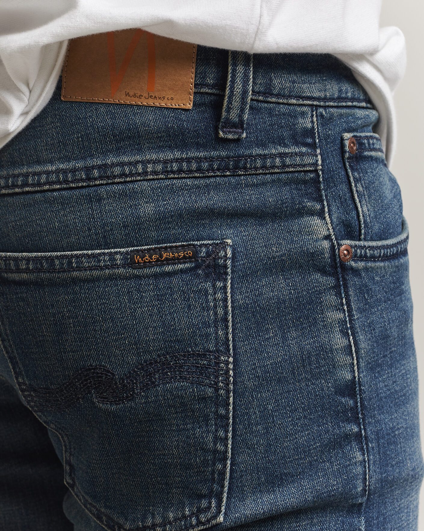 Uomini | Jeans | Nudie Jeans | Solid Ollie Jeans Epic Ink