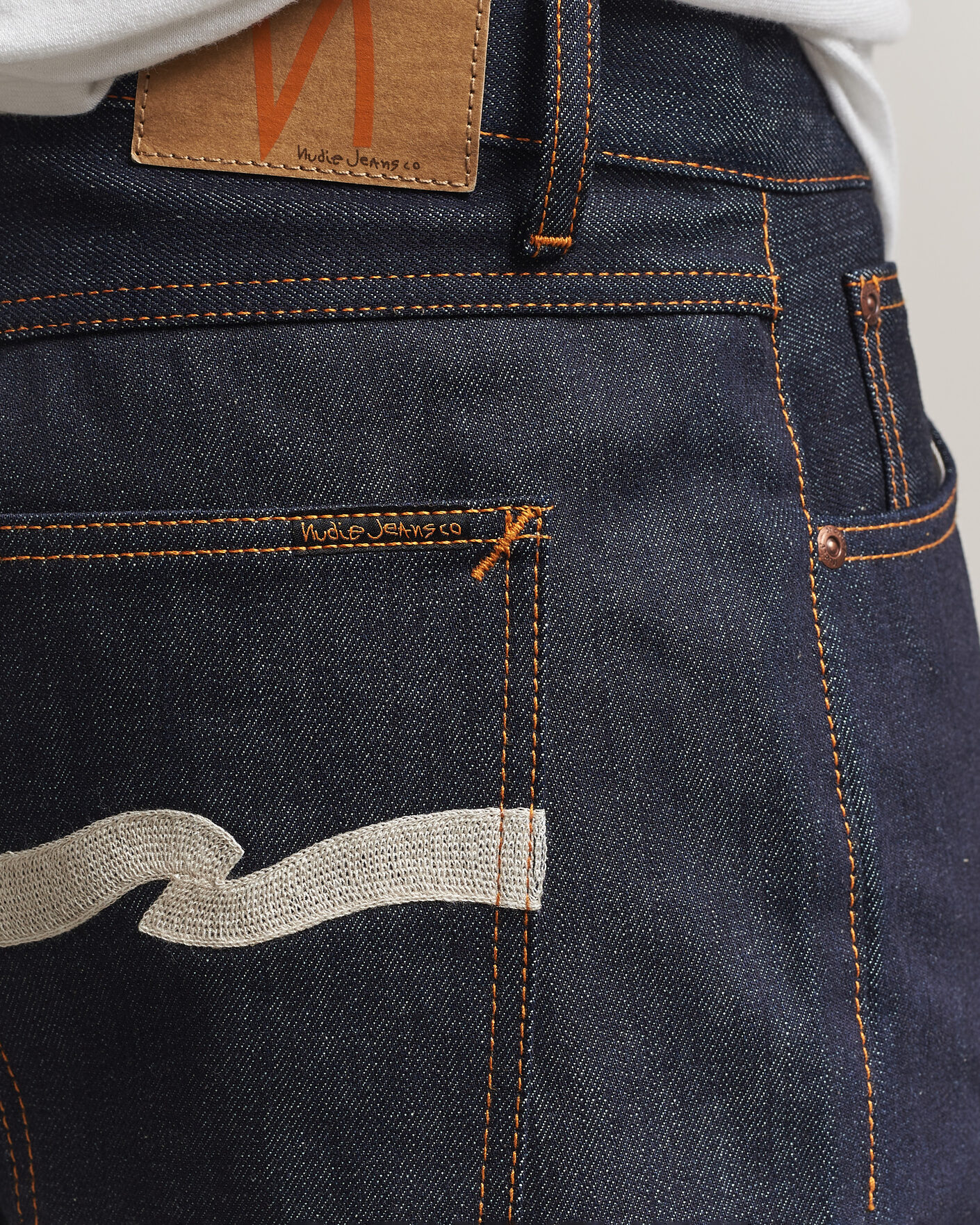Uomini | Jeans | Nudie Jeans | Tuff Tony Jeans Dry Ecru Waves