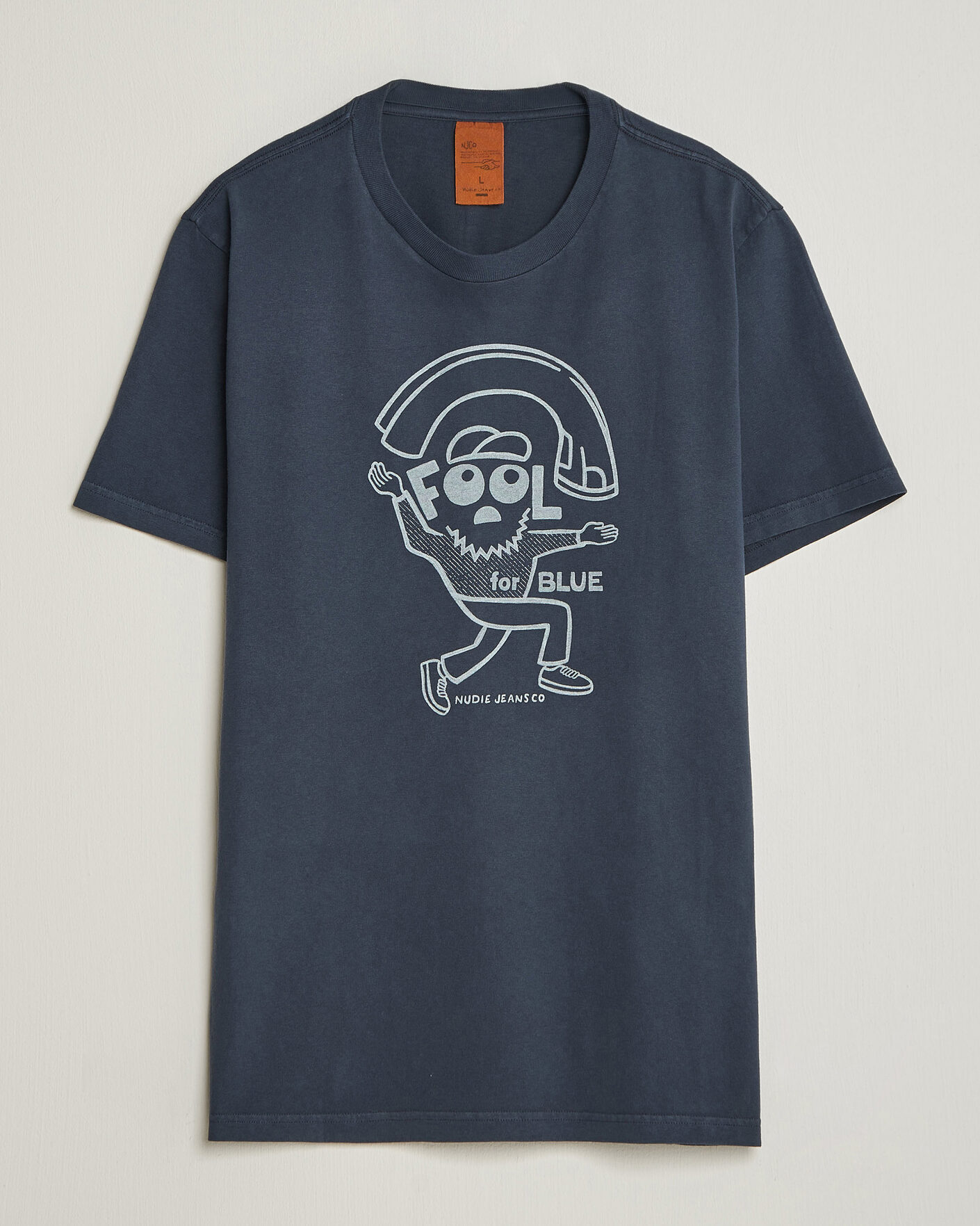 Uomini | T-shirt | Nudie Jeans | Roy Jeanjuggler T-Shirt Dark Blue