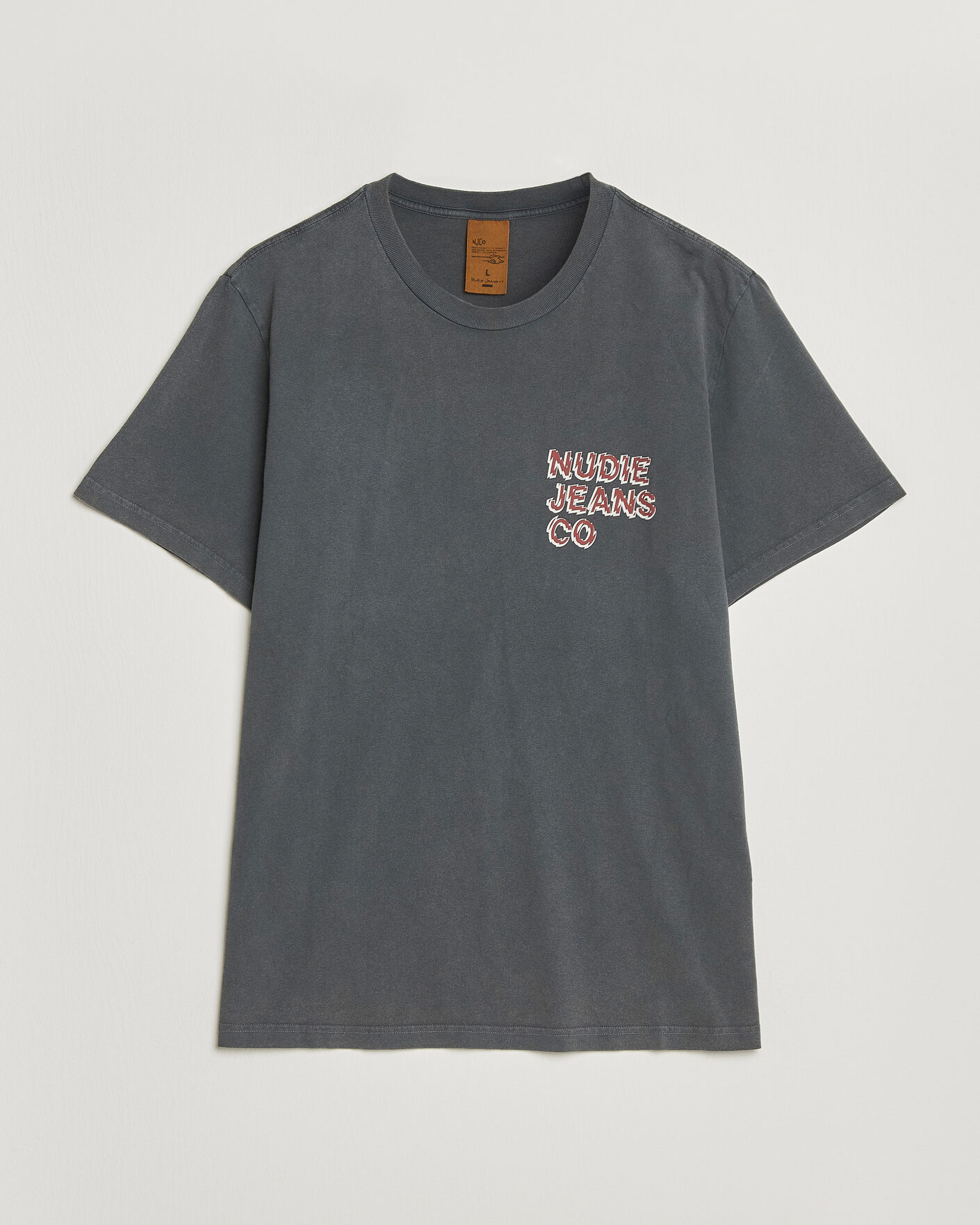 Uomini | T-shirt | Nudie Jeans | Roy Life Tracks T-Shirt Antracite