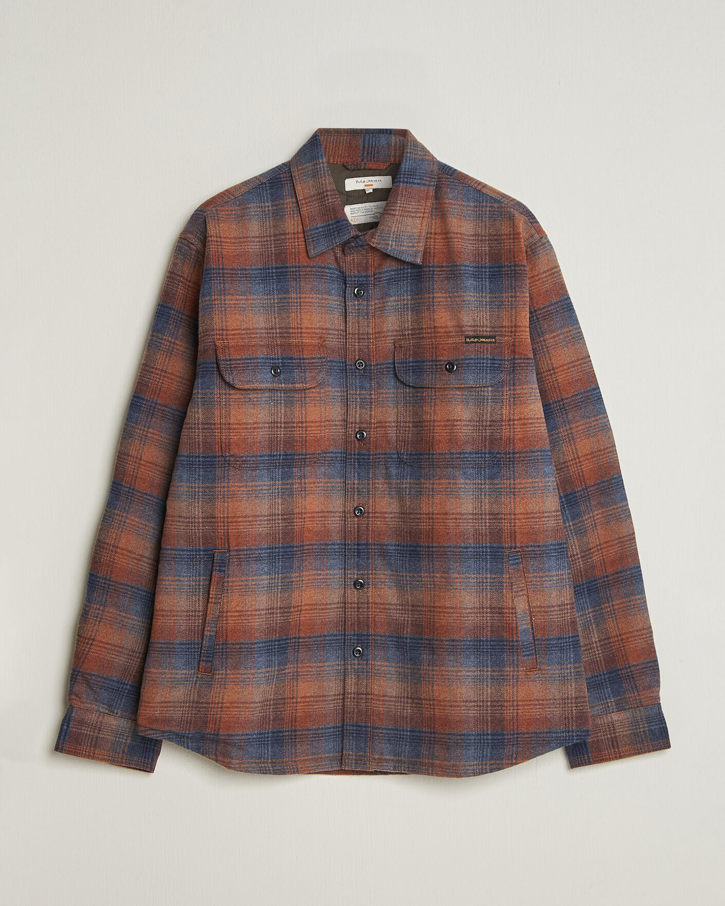 Uomini | Camicie | Nudie Jeans | Glenn Padded Checked Overshirt Multi