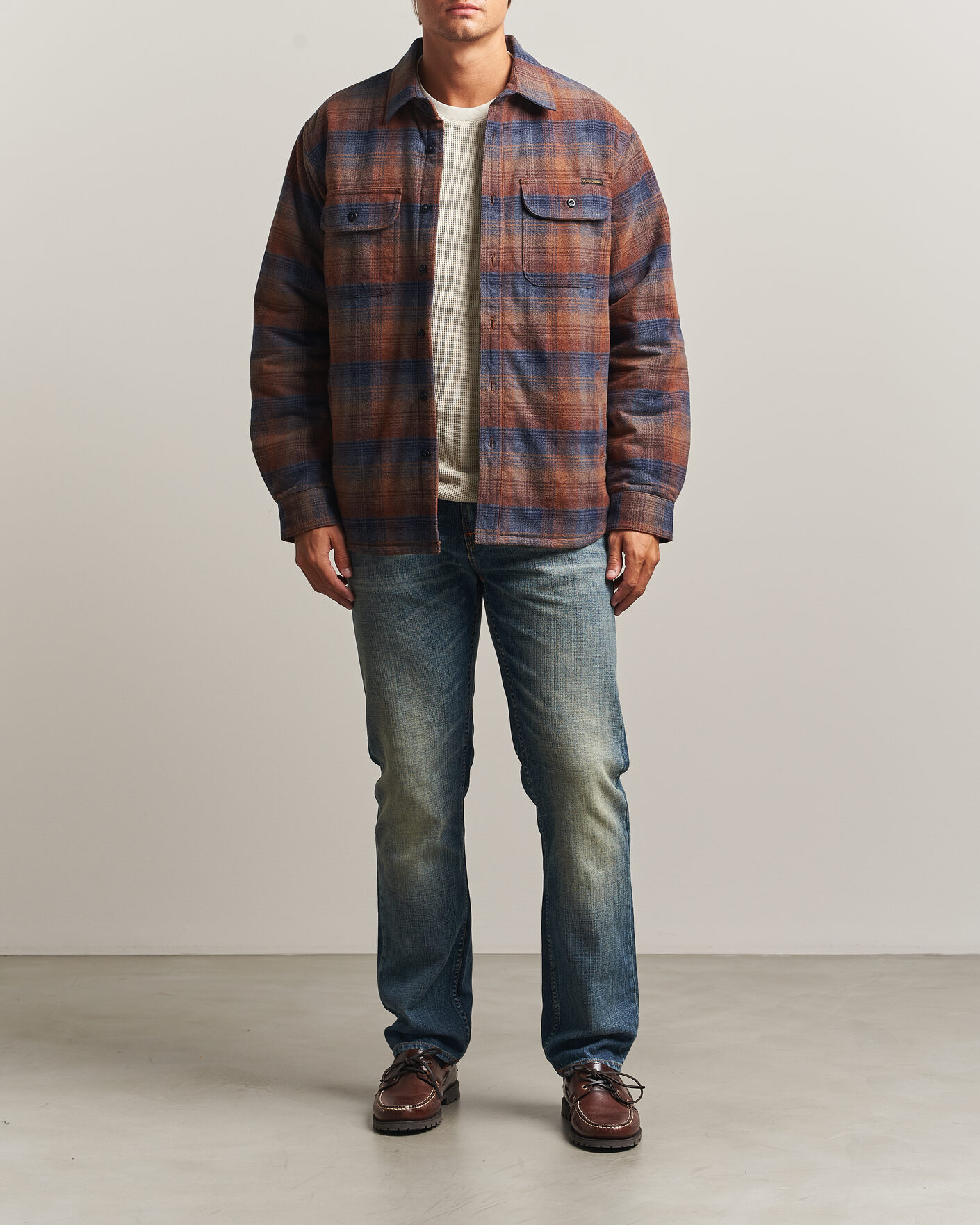 Uomini | Camicie | Nudie Jeans | Glenn Padded Checked Overshirt Multi