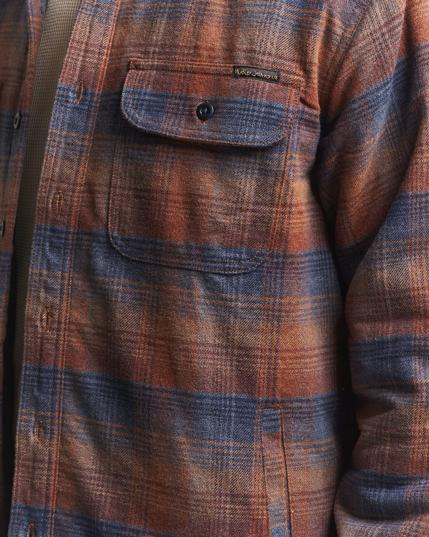 Uomini | Camicie | Nudie Jeans | Glenn Padded Checked Overshirt Multi