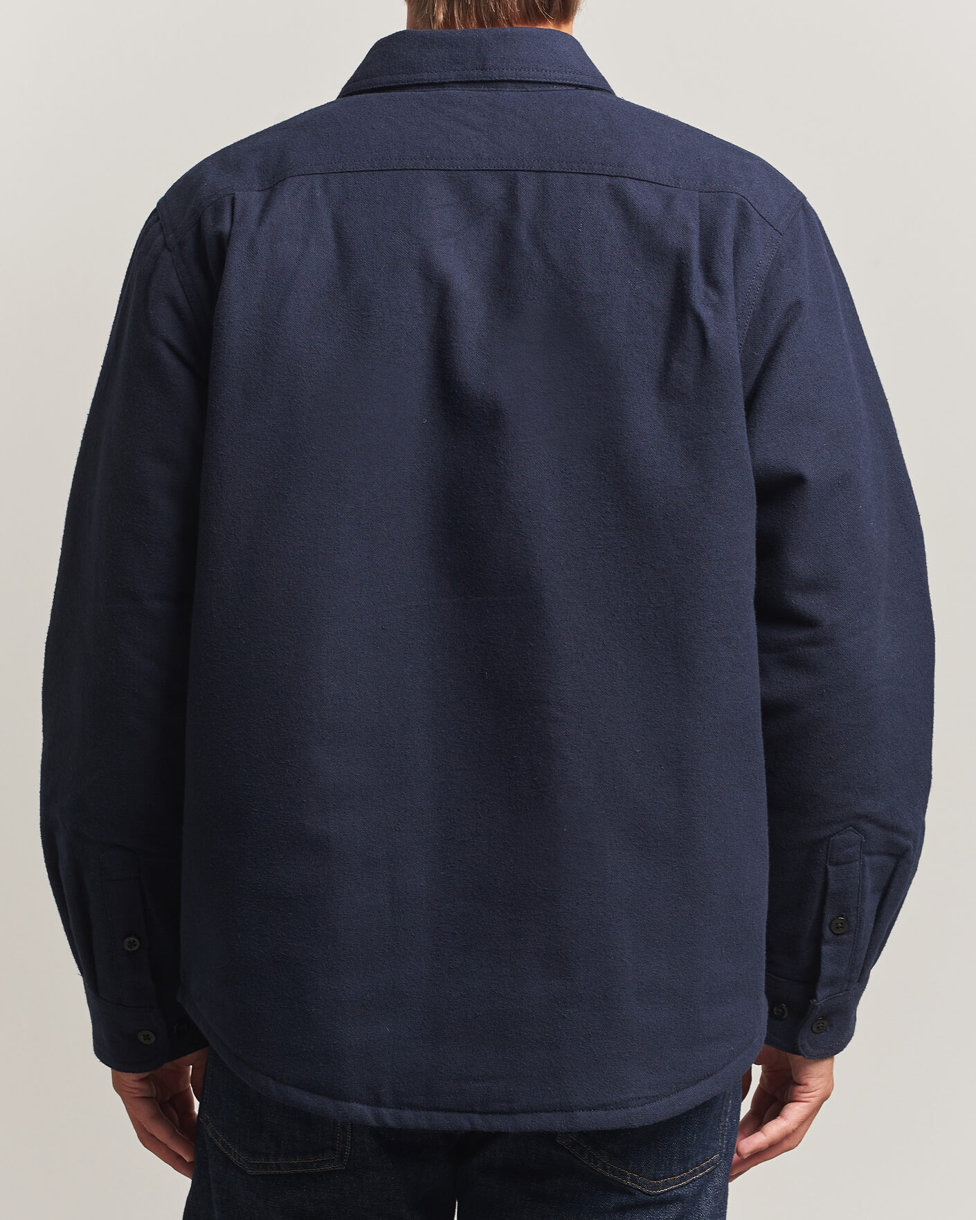 Uomini | Camicie | Nudie Jeans | Glenn Padded Overshirt Blueberry