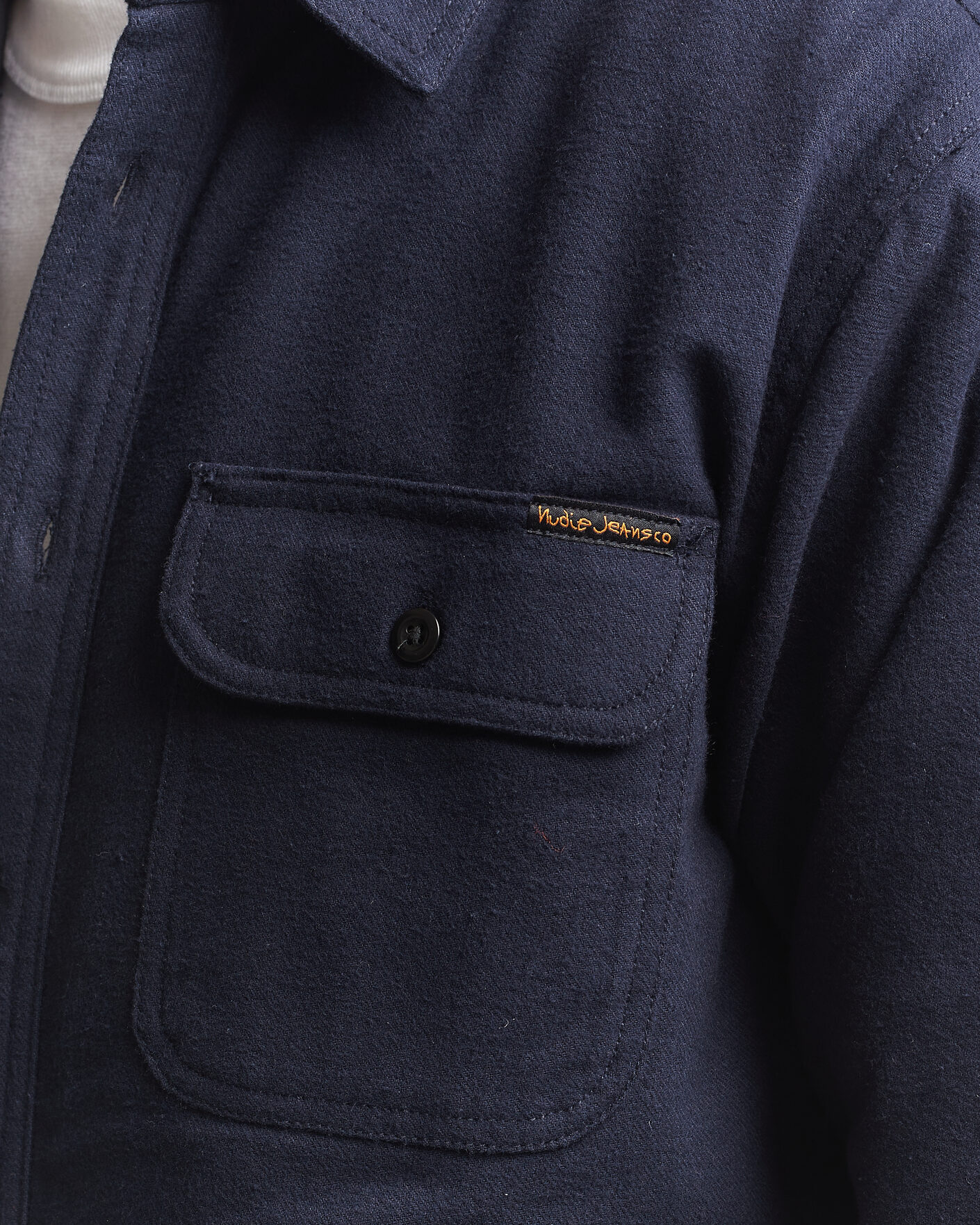 Uomini | Camicie | Nudie Jeans | Glenn Padded Overshirt Blueberry