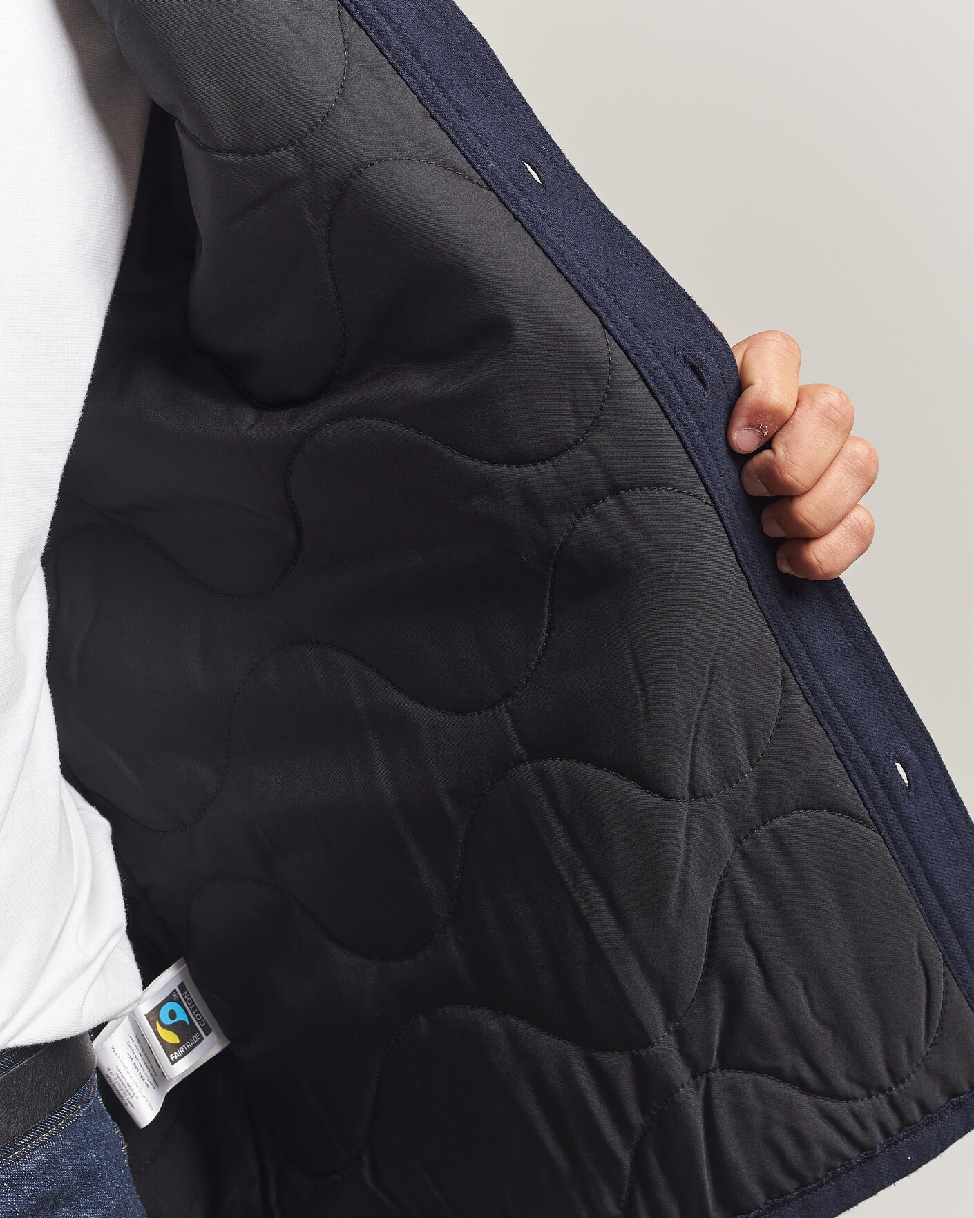 Uomini | Camicie | Nudie Jeans | Glenn Padded Overshirt Blueberry