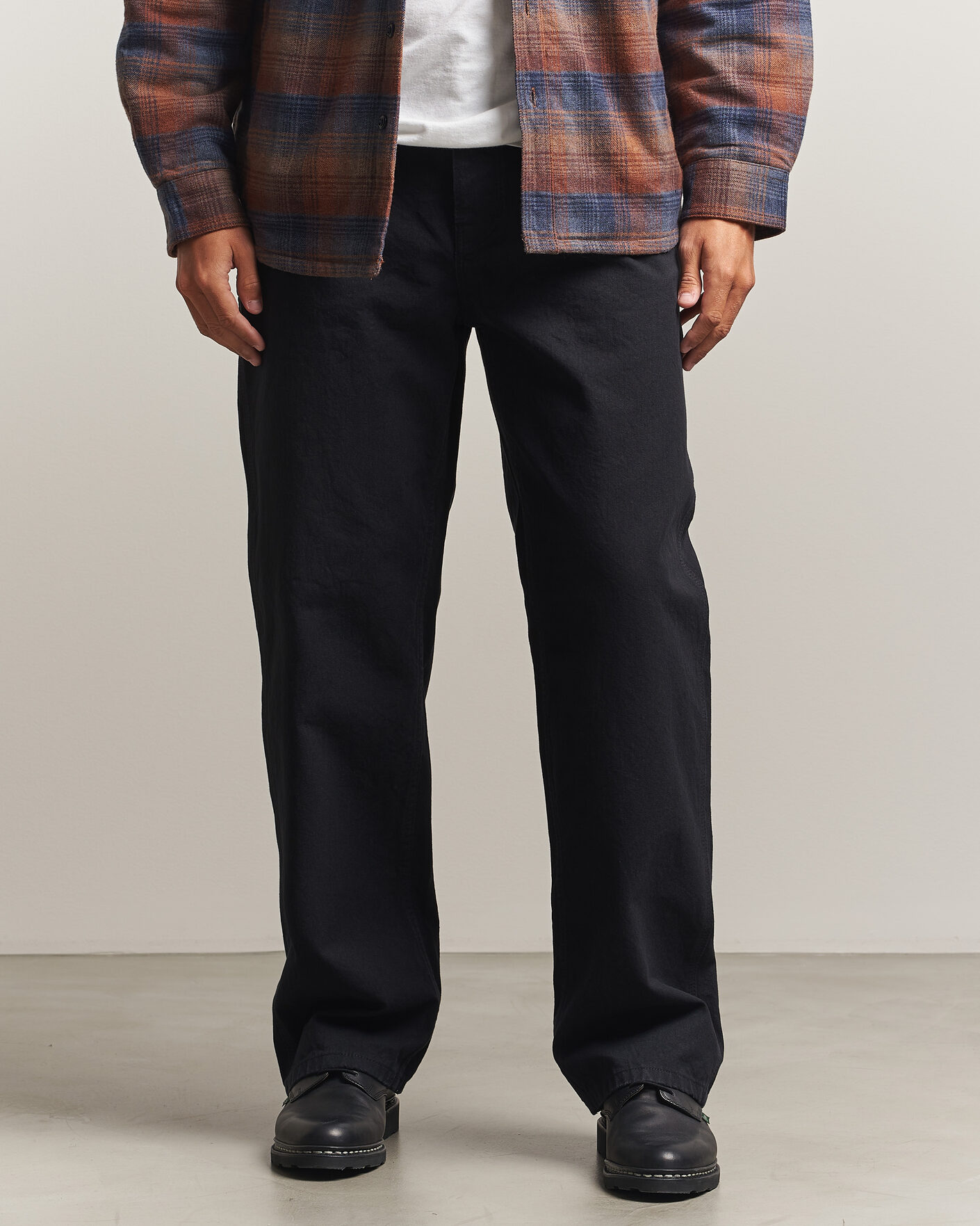 Uomini | Pantaloni | Nudie Jeans | Tuff Tony Duck Canvas Pants Black