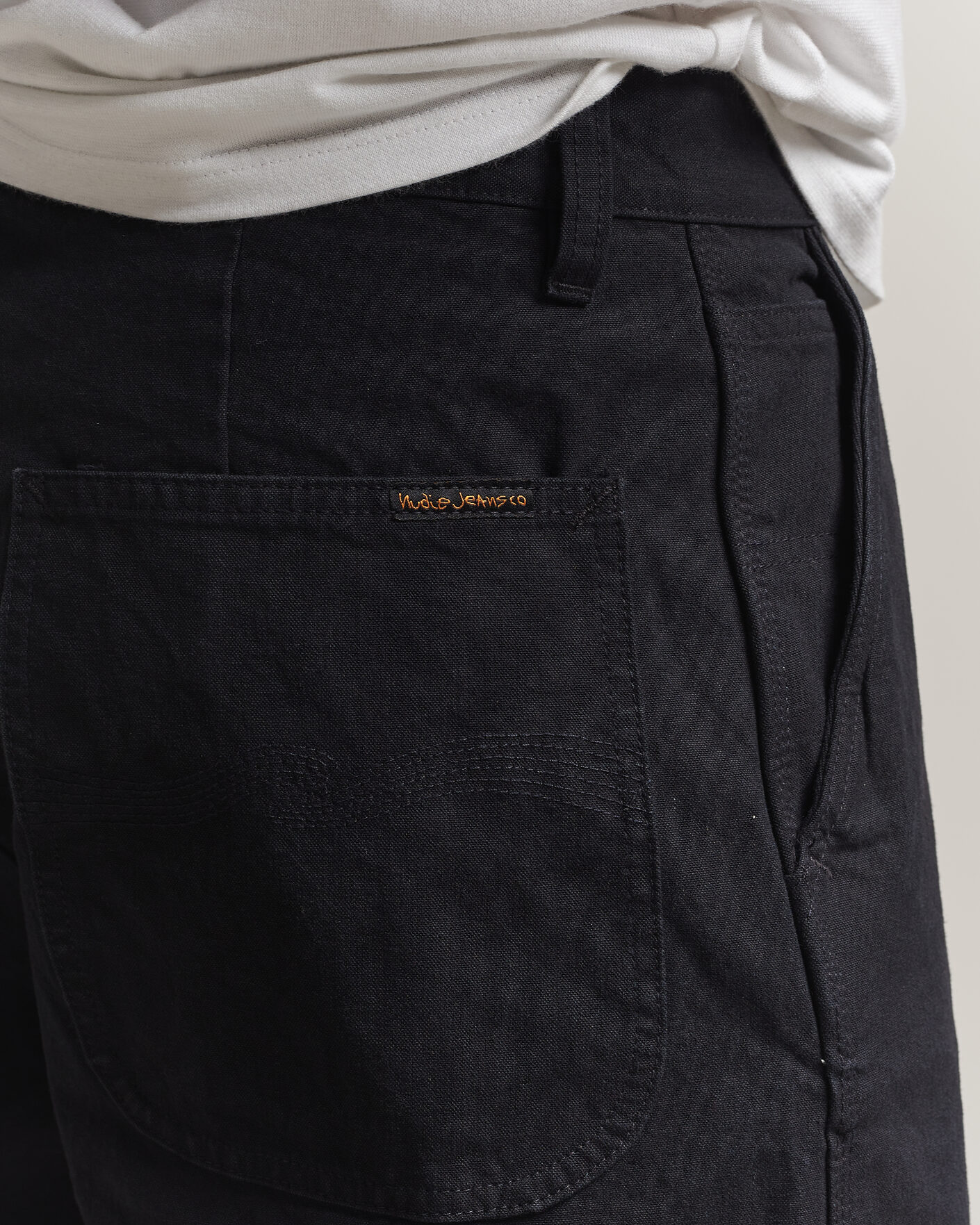 Uomini | Pantaloni | Nudie Jeans | Tuff Tony Duck Canvas Pants Black