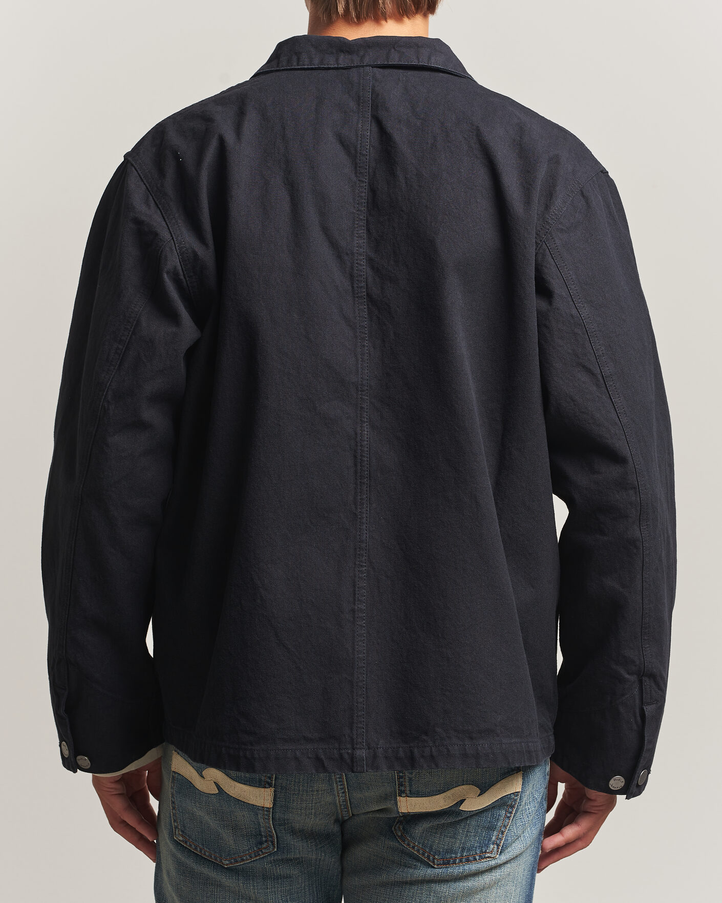 Uomini | Giacche | Nudie Jeans | Howie Duck Canvas Chore Jacket Black